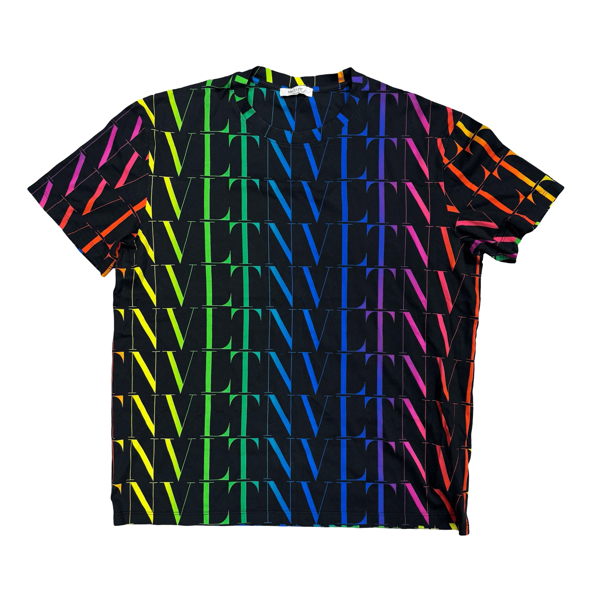 Valentino Garavani All Over Logo T-Shirt Black Multicolor — photo 1 of 2