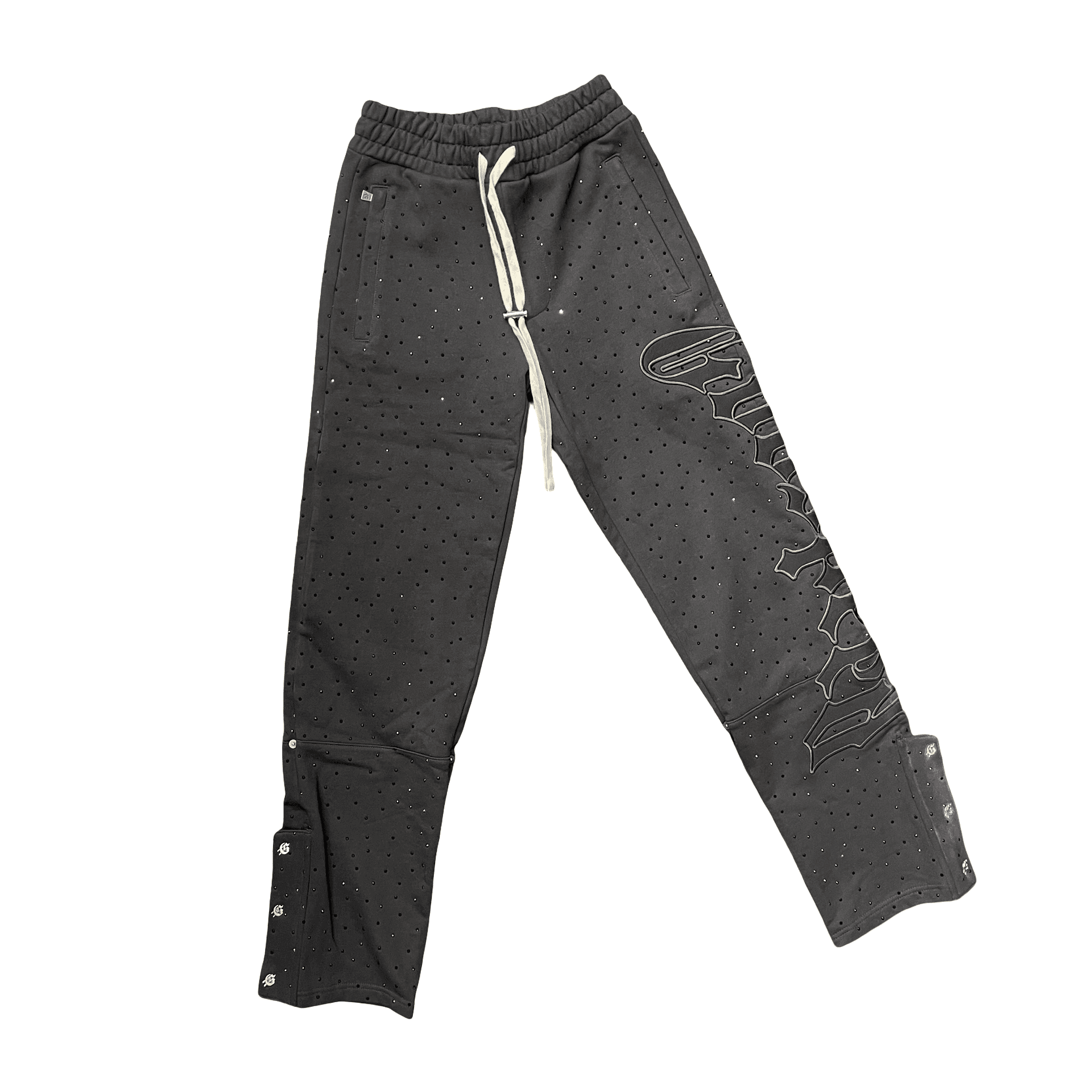 Godspeed New York OG Logo VVS Rhinestone Sweatpants Washed Black — photo 1 of 2