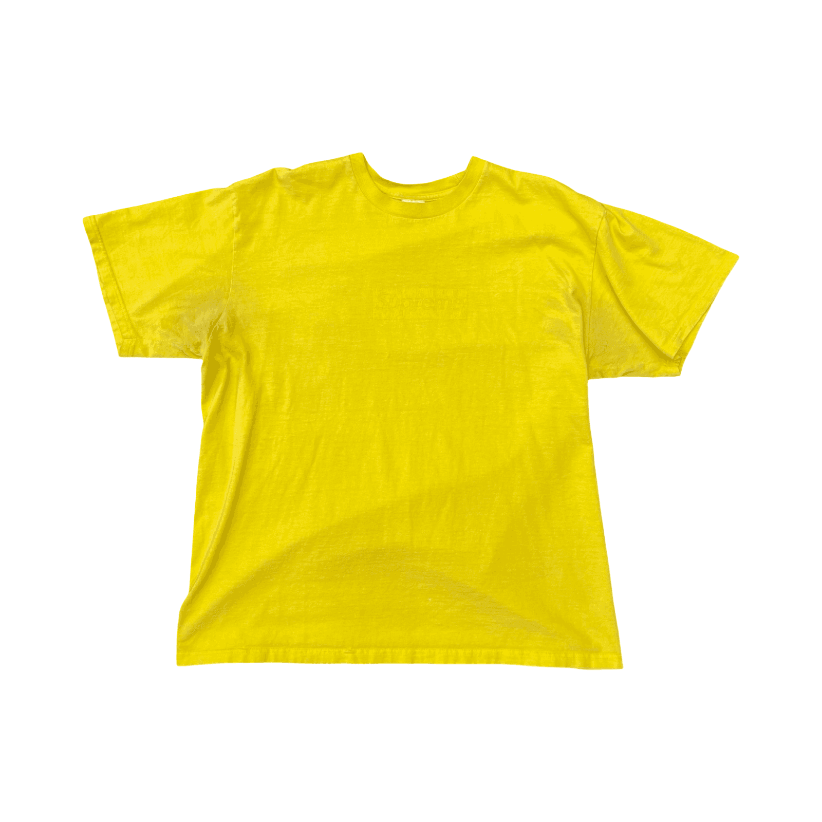 Supreme Tonal Box Logo Tee Yellow — photo 1 of 2