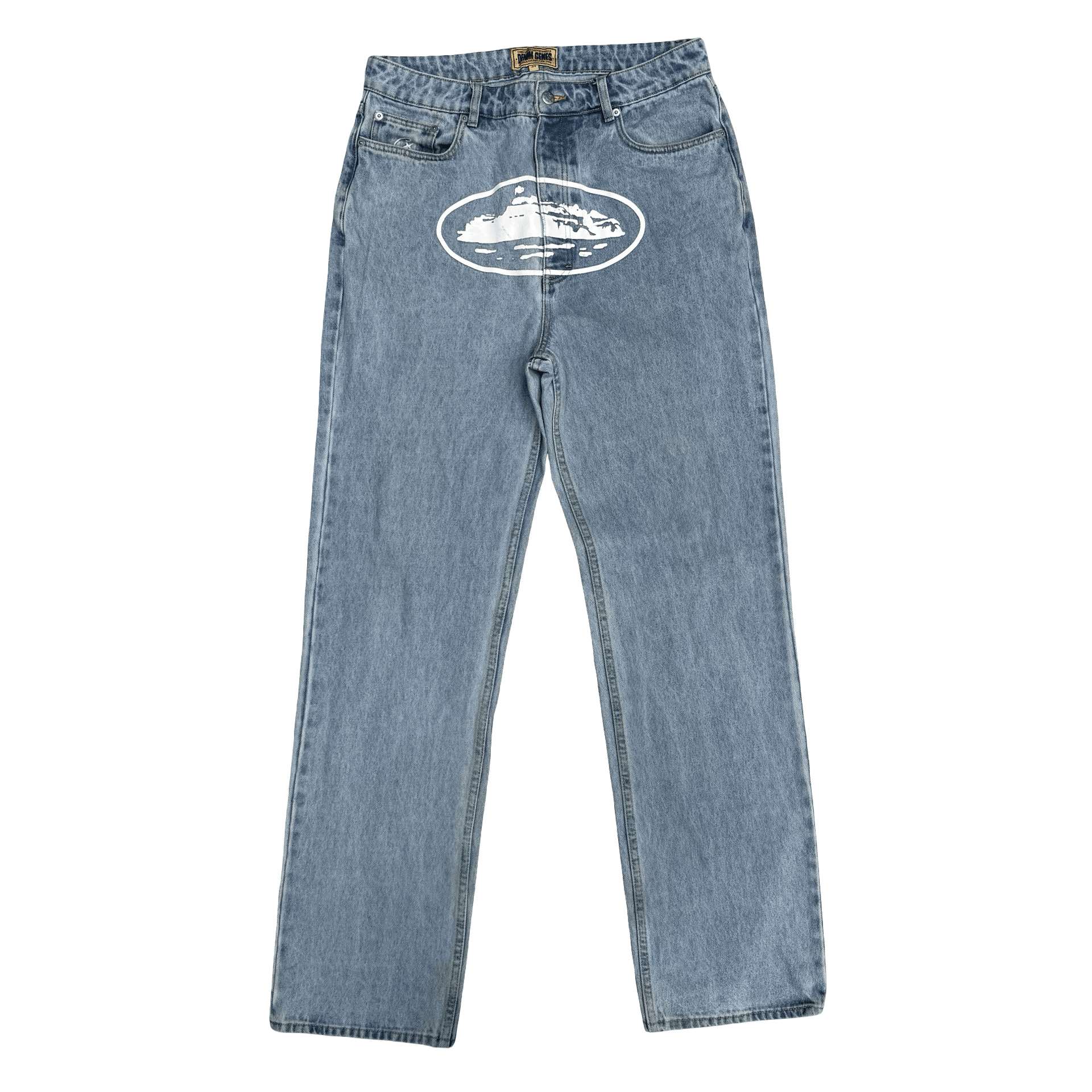 Corteiz Alcatraz Baggy Jeans Light Blue — photo 1 of 2