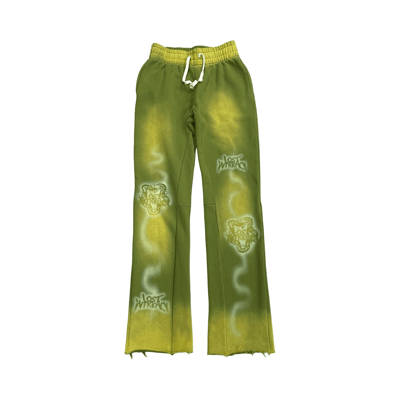 Lost Intricacy Flare Sweatpants Olive — photo 1 of 2