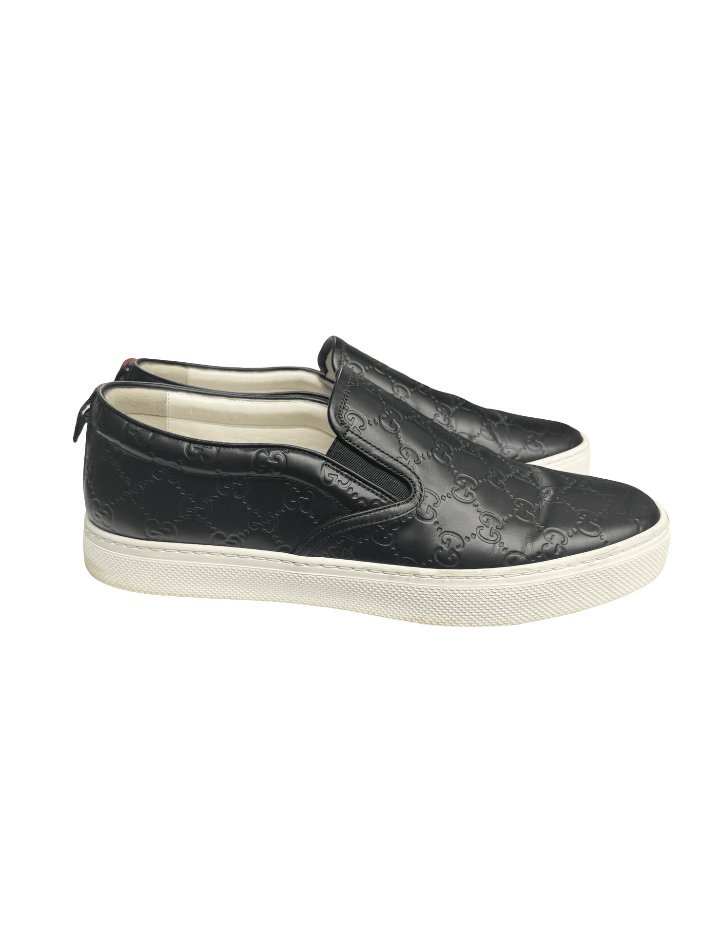 Gucci Signature GG Leather Slip On Low Top