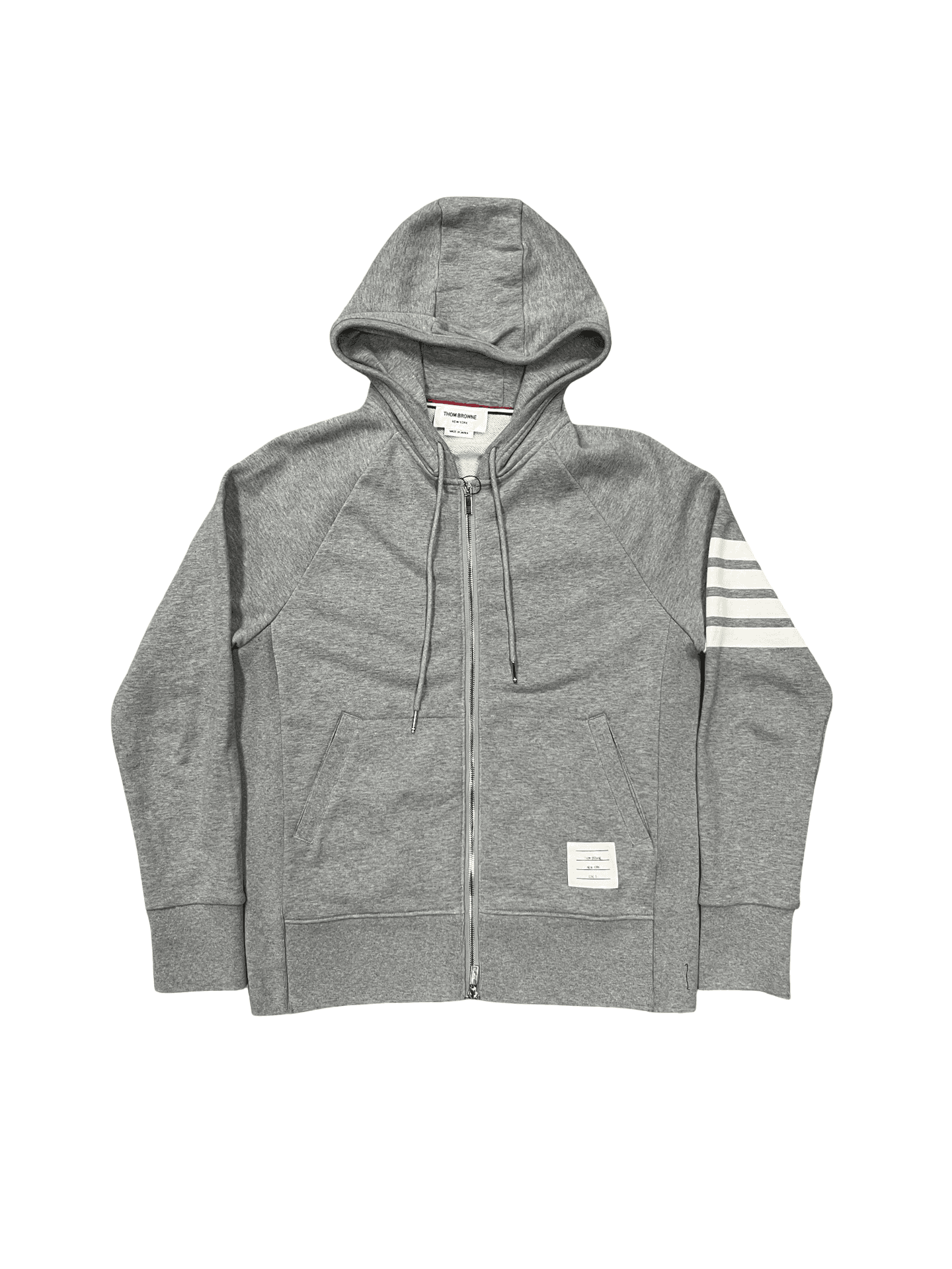 Thom Browne Zip Up Hoodie Grey — photo 1 of 2