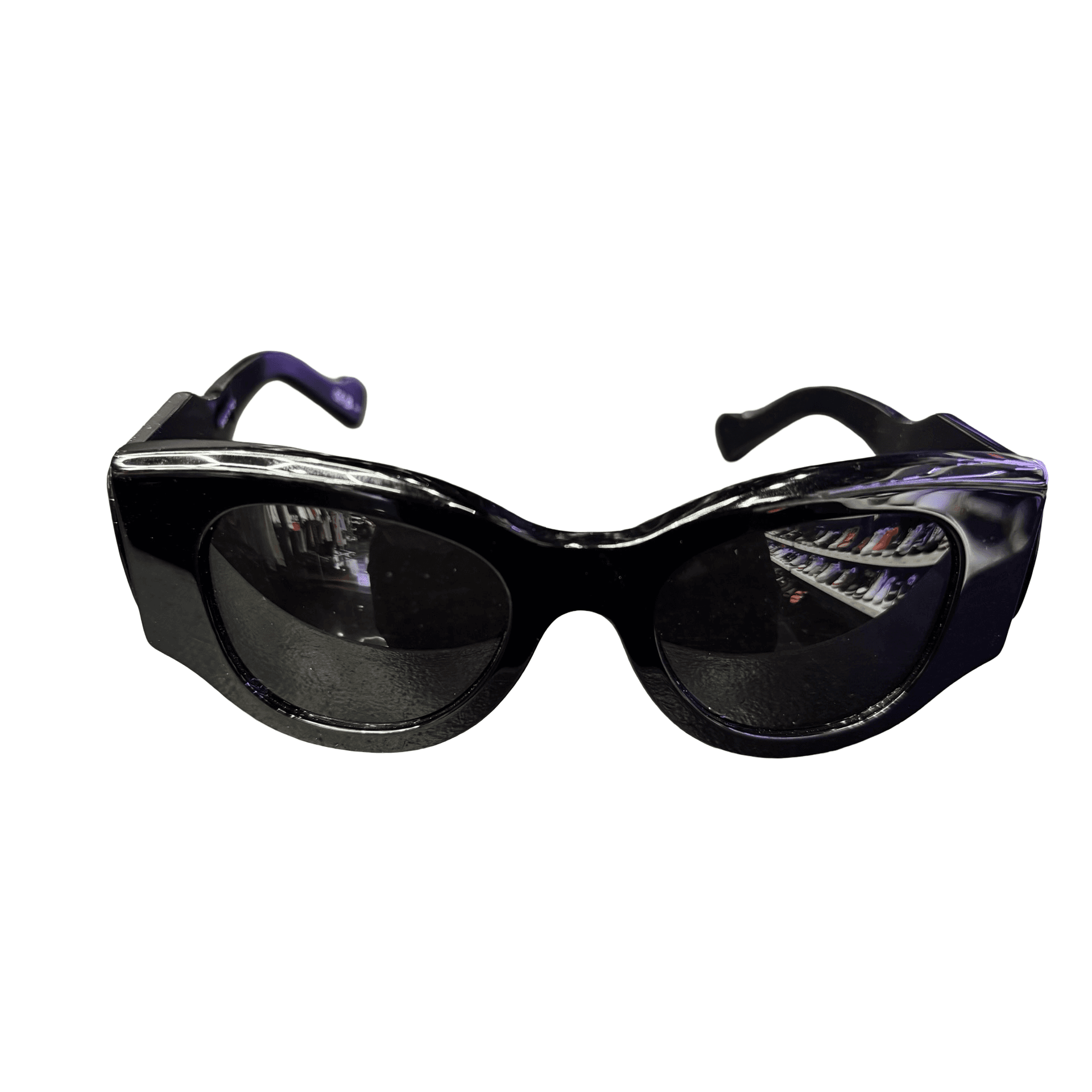 Balenciaga BB Logo BB0070S Sunglasses Black Gold