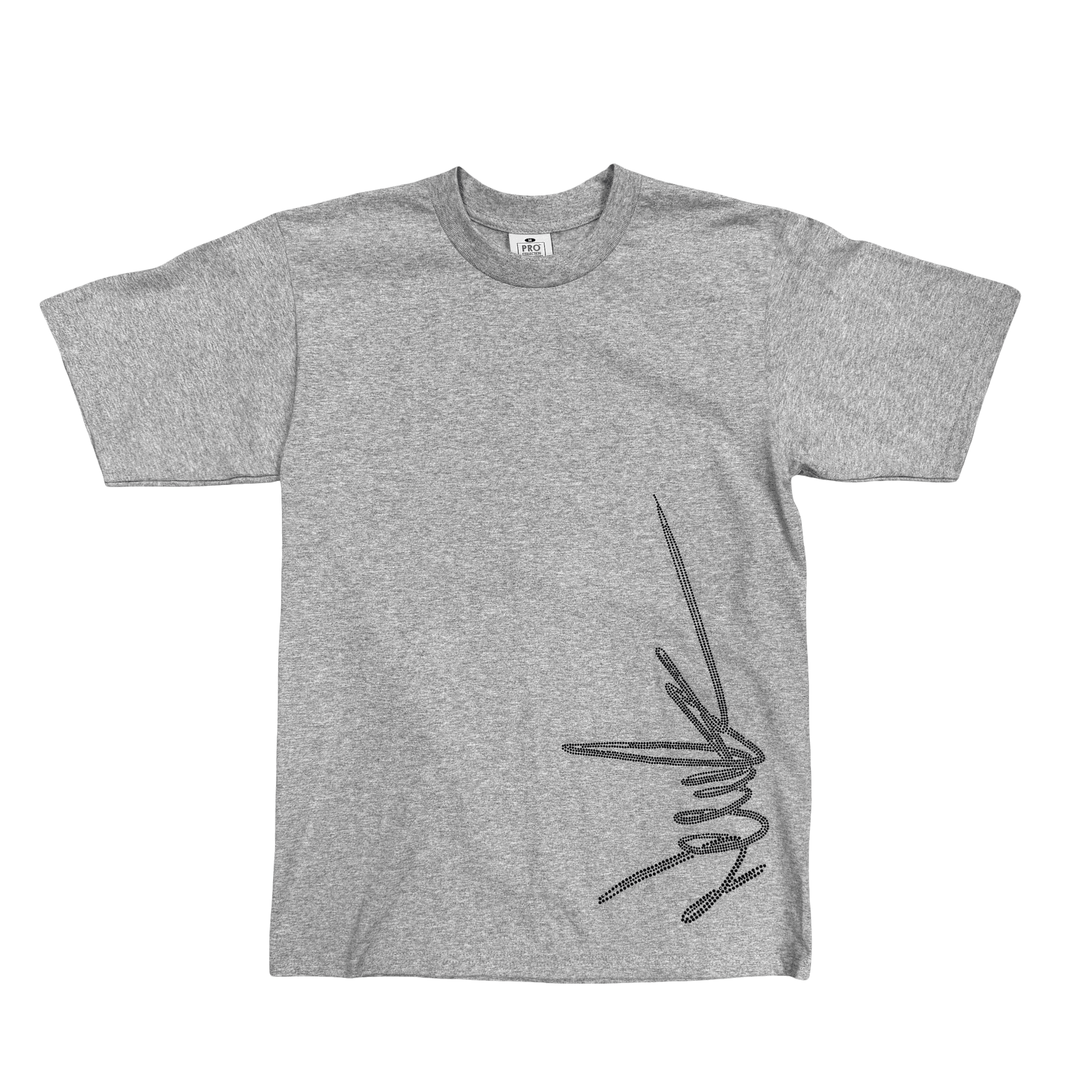 New Yrrk Black Crystal Side Logo T-Shirt Grey — photo 1 of 2