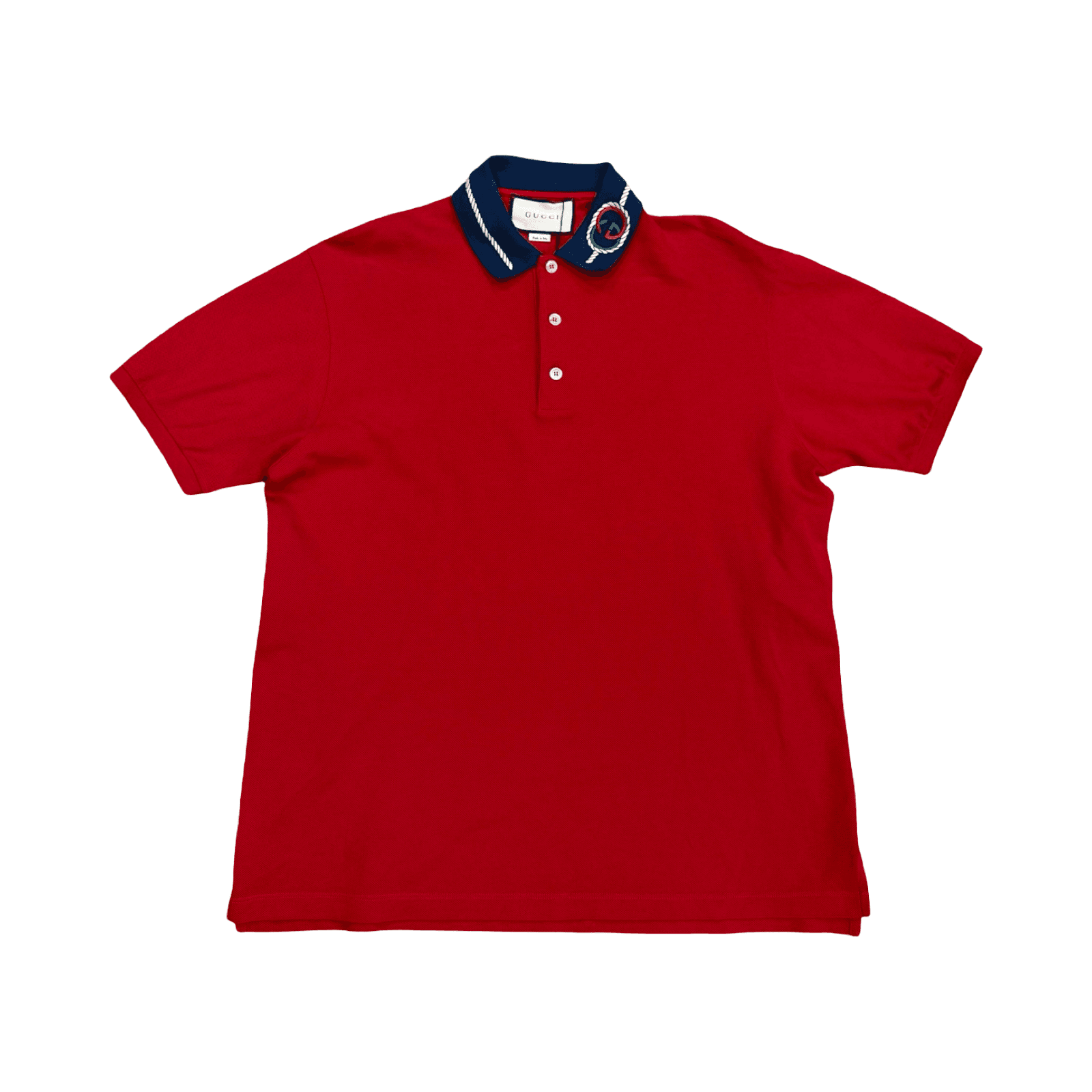 Gucci Neck Logo Polo Red Shirt — photo 1 of 2
