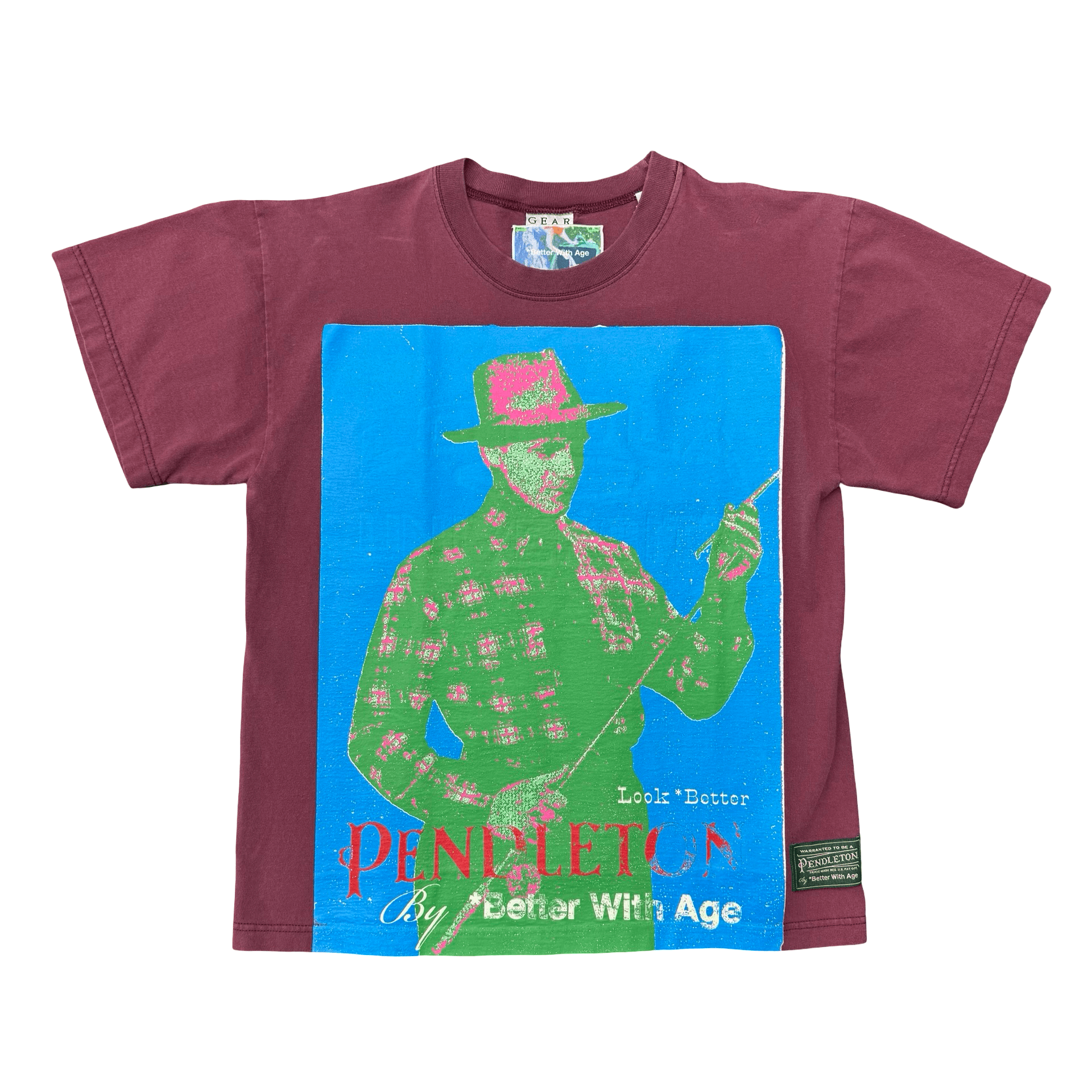 Better With Age Pendleton Tee Maroon — photo 1 of 2