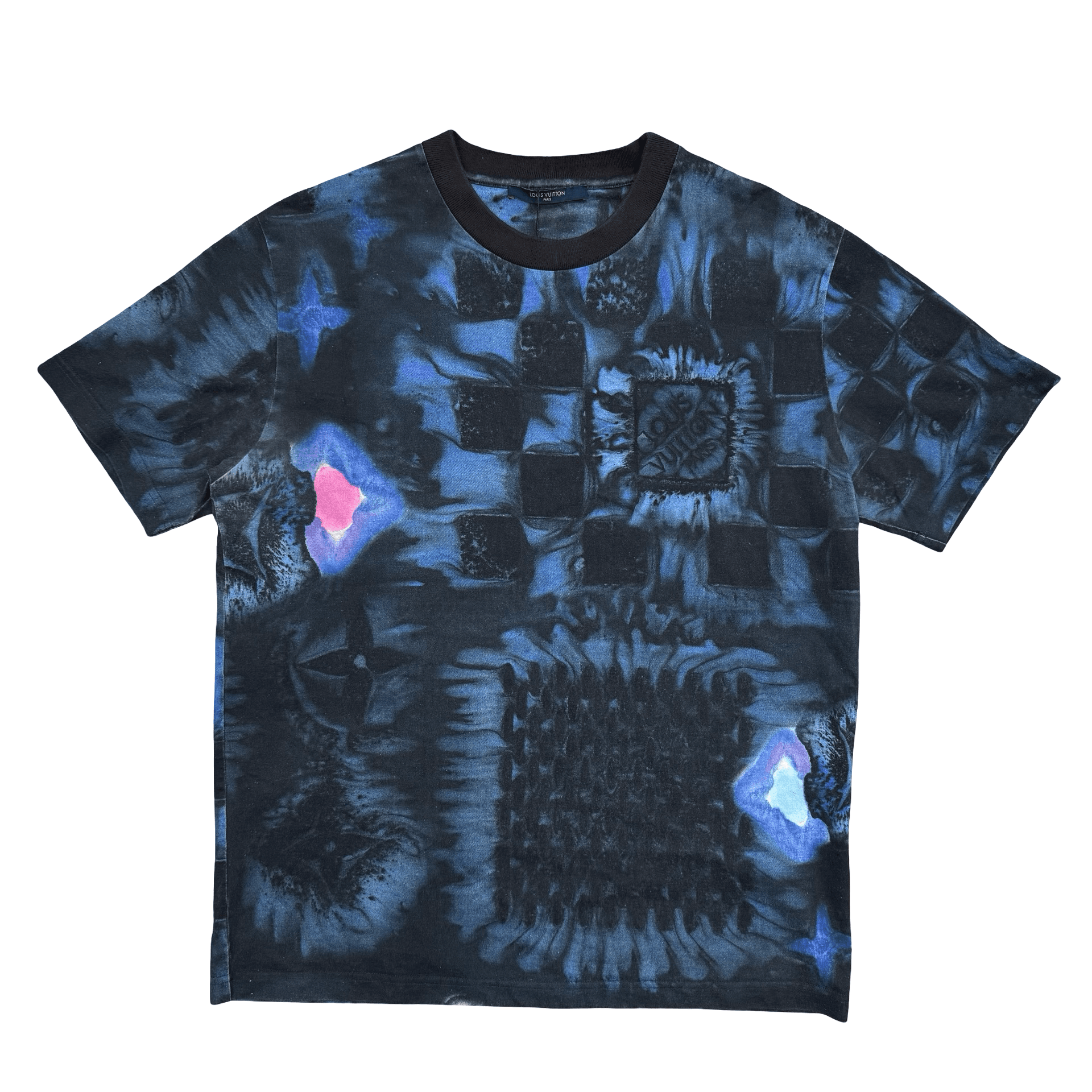 Louis Vuitton Salt Damier Print T-Shirt Black