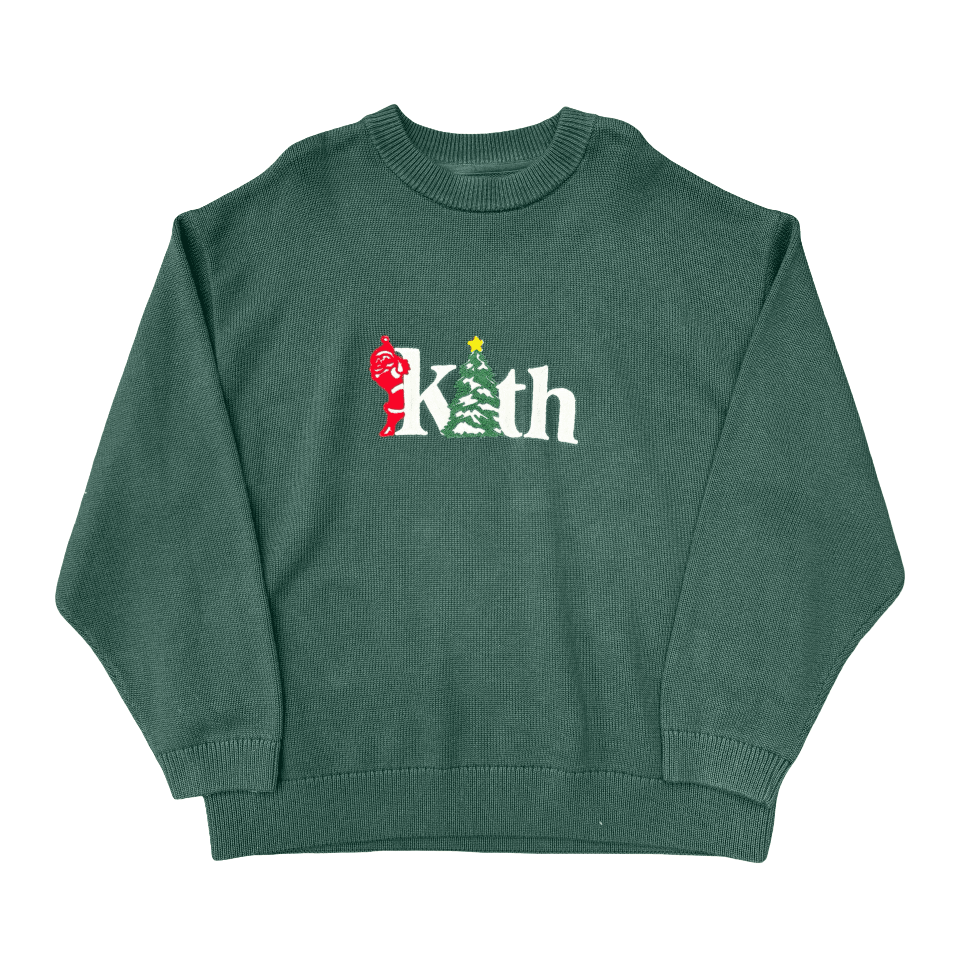 Kith Kithmas Tree Crewneck Sweater Green — photo 1 of 2