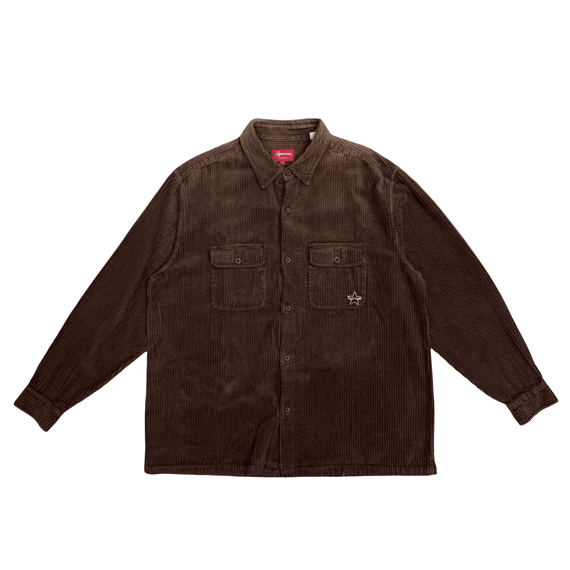 Supreme Corduroy Shirt Brown — photo 1 of 2