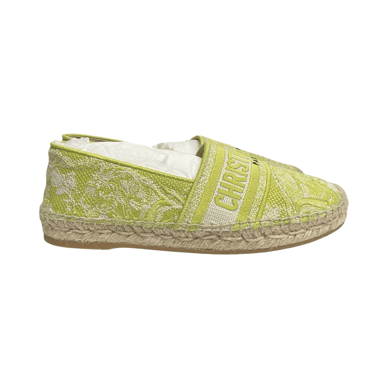 WMNS Dior Oblique Embroidered Granvillie Espadrilles Green