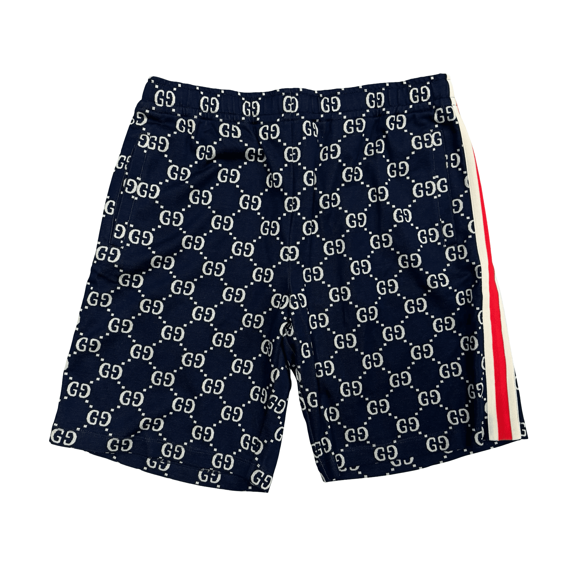 Gucci GG Jacquard Shorts Blue Ivory — photo 1 of 2
