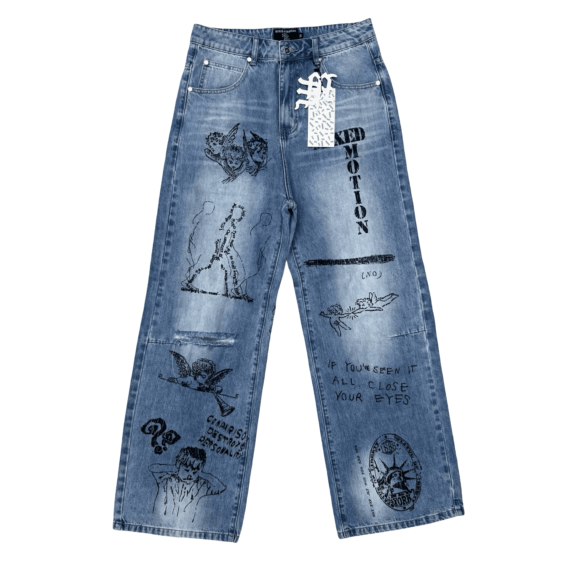 Mixed Emotions Canvas Denim Jeans Blue — photo 1 of 2