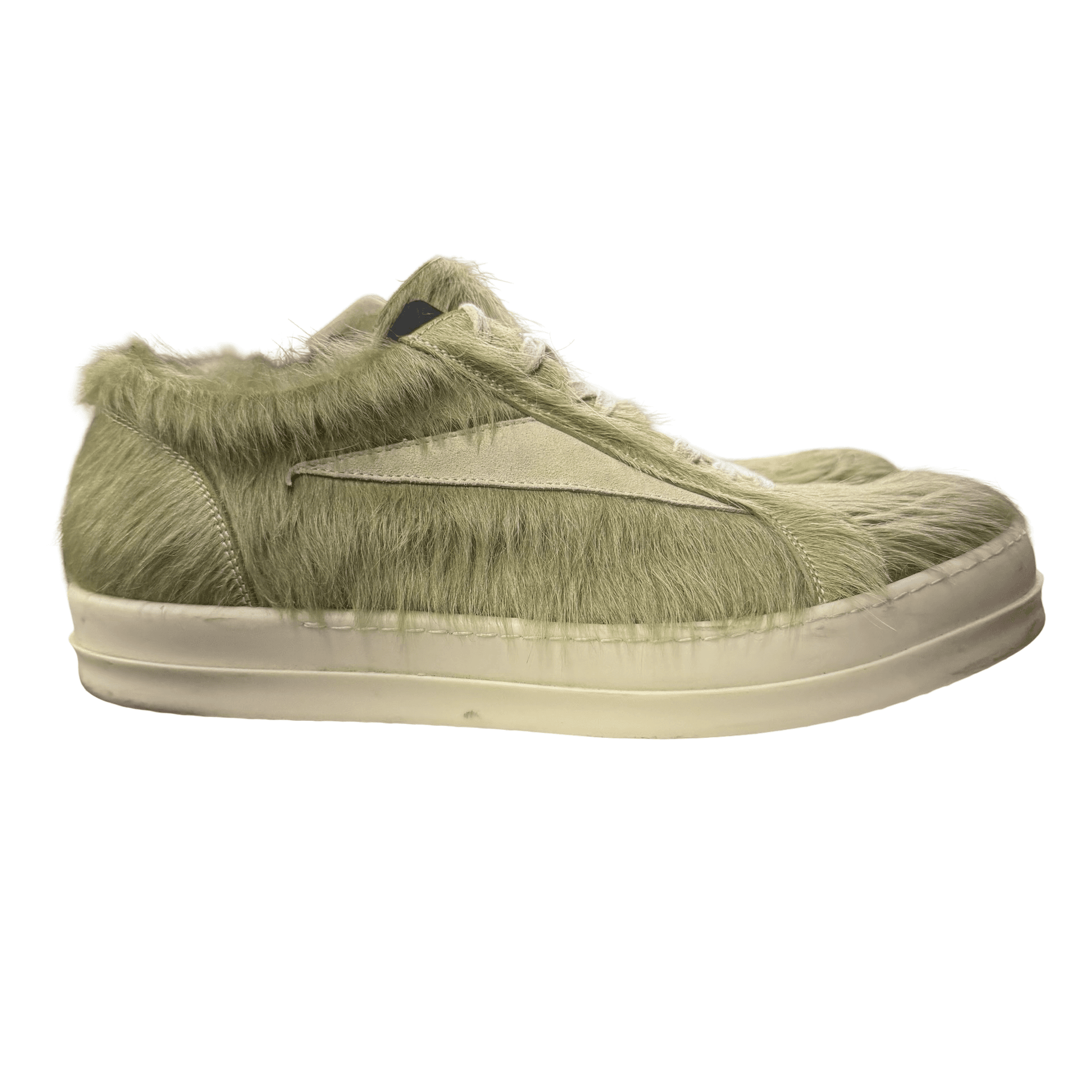Rick Owens Luxor Runway Vintage Sneakers Acid Green Pony Hair — photo 1 of 7
