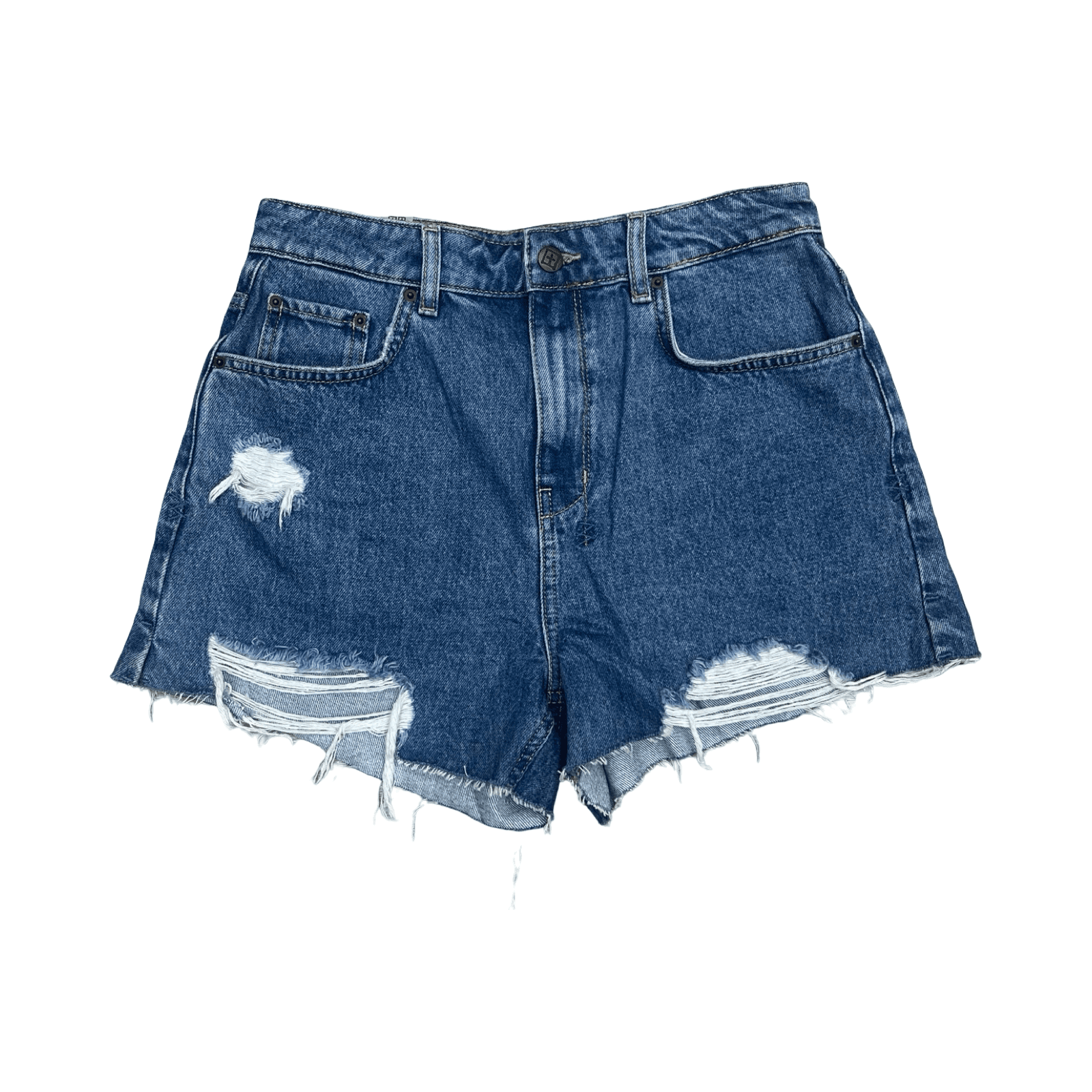 WMNS Ksubi Distressed High Rise Denim Shorts — photo 1 of 2