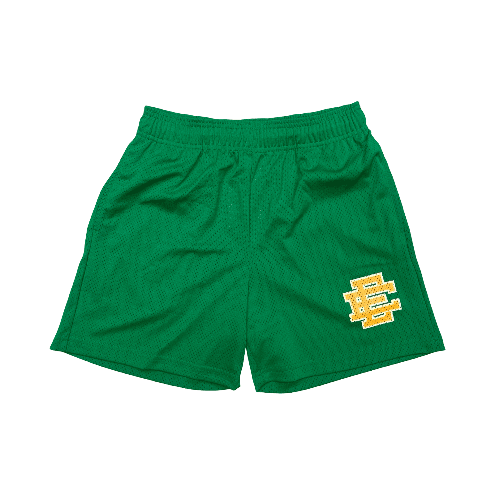 Eric Emanuel Basic Green/Yellow Shorts — photo 1 of 2