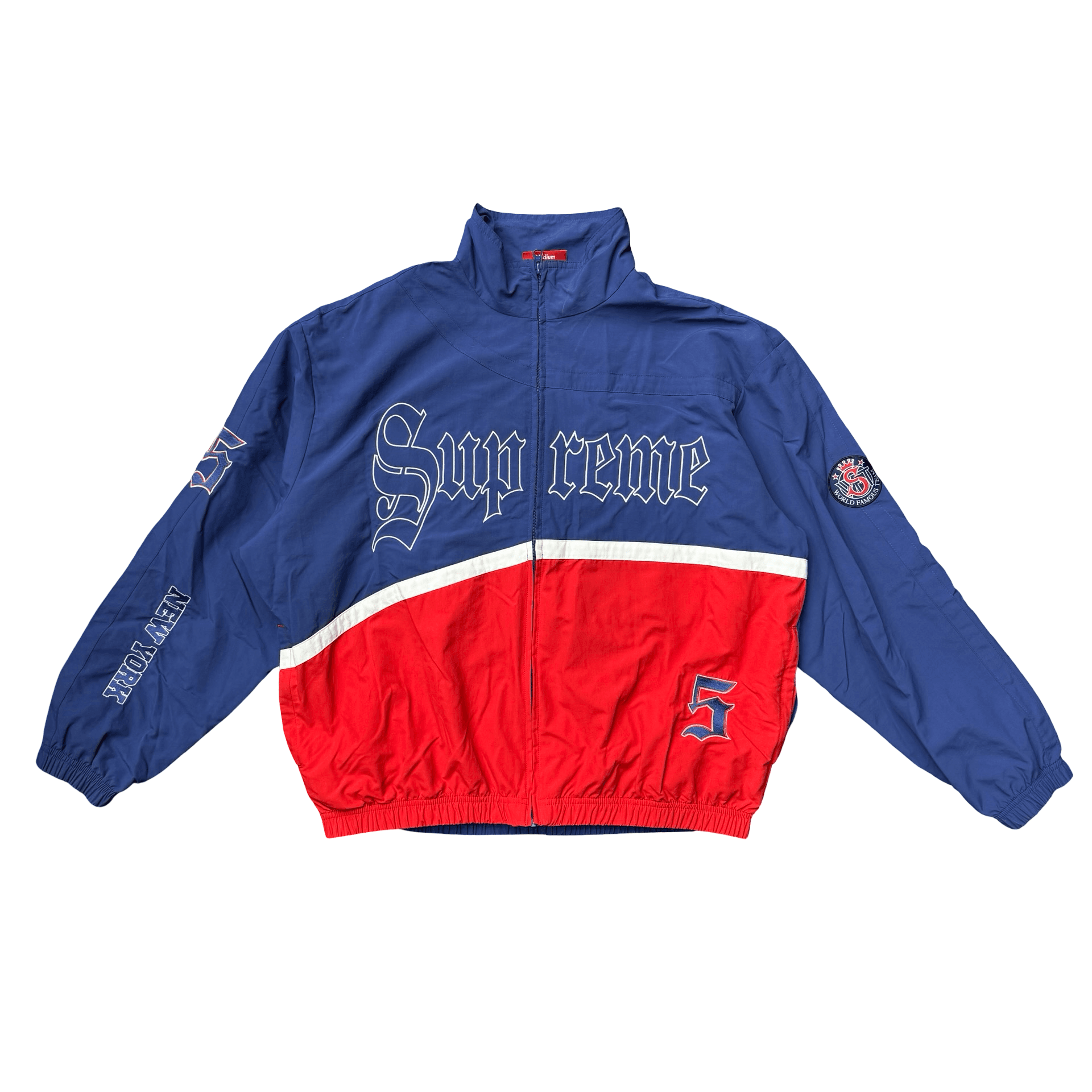 Supreme Old English Track Jacket Light Navy — photo 1 of 2