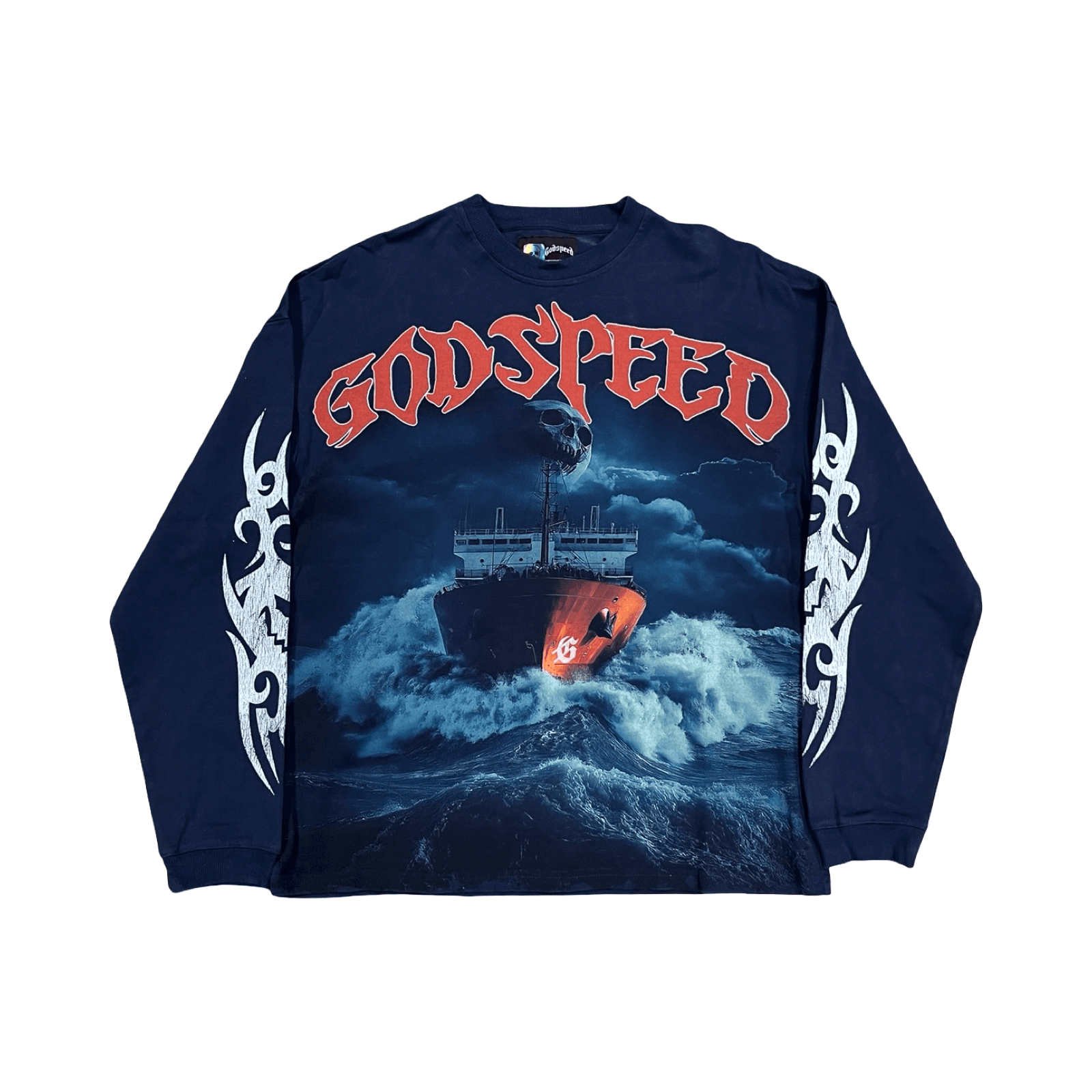 Godspeed Sea Sick L/S Tee Shirt Navy