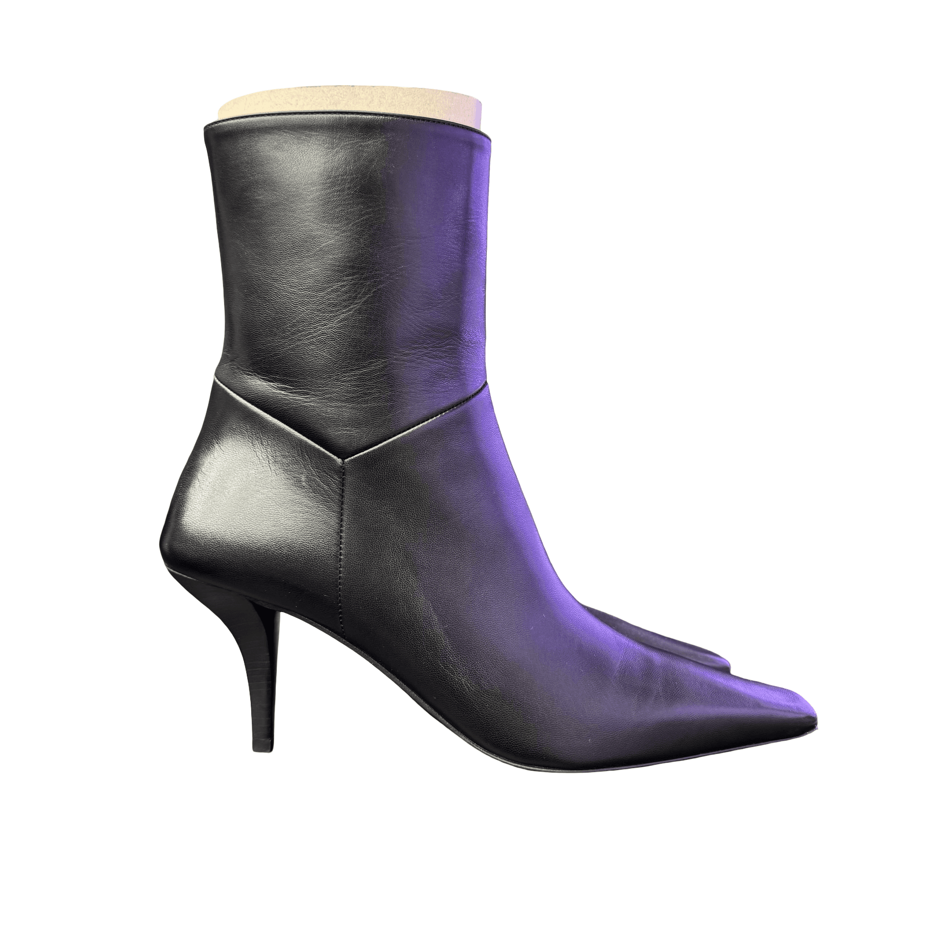 WMNS Gucci Leather Boots Black