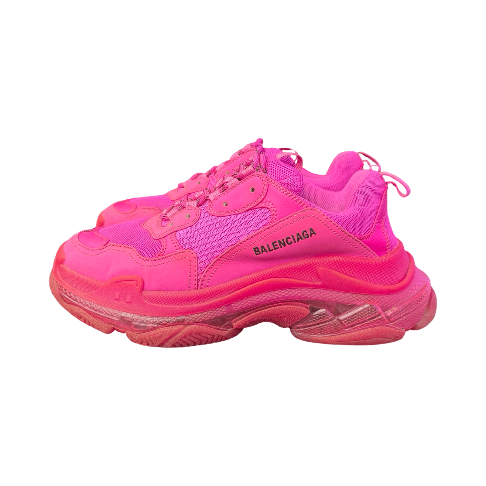 Balenciaga Triple S Clear Sole Neon Pink