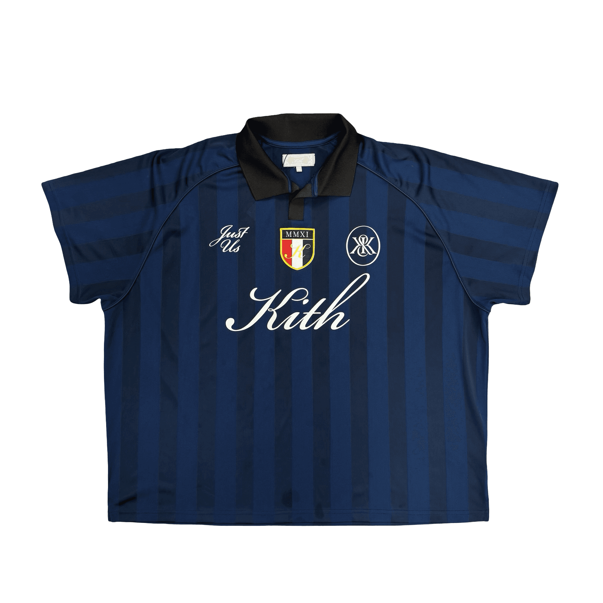 Kith Shadow Stripe Marcel Soccer Jersey Navy — photo 1 of 2