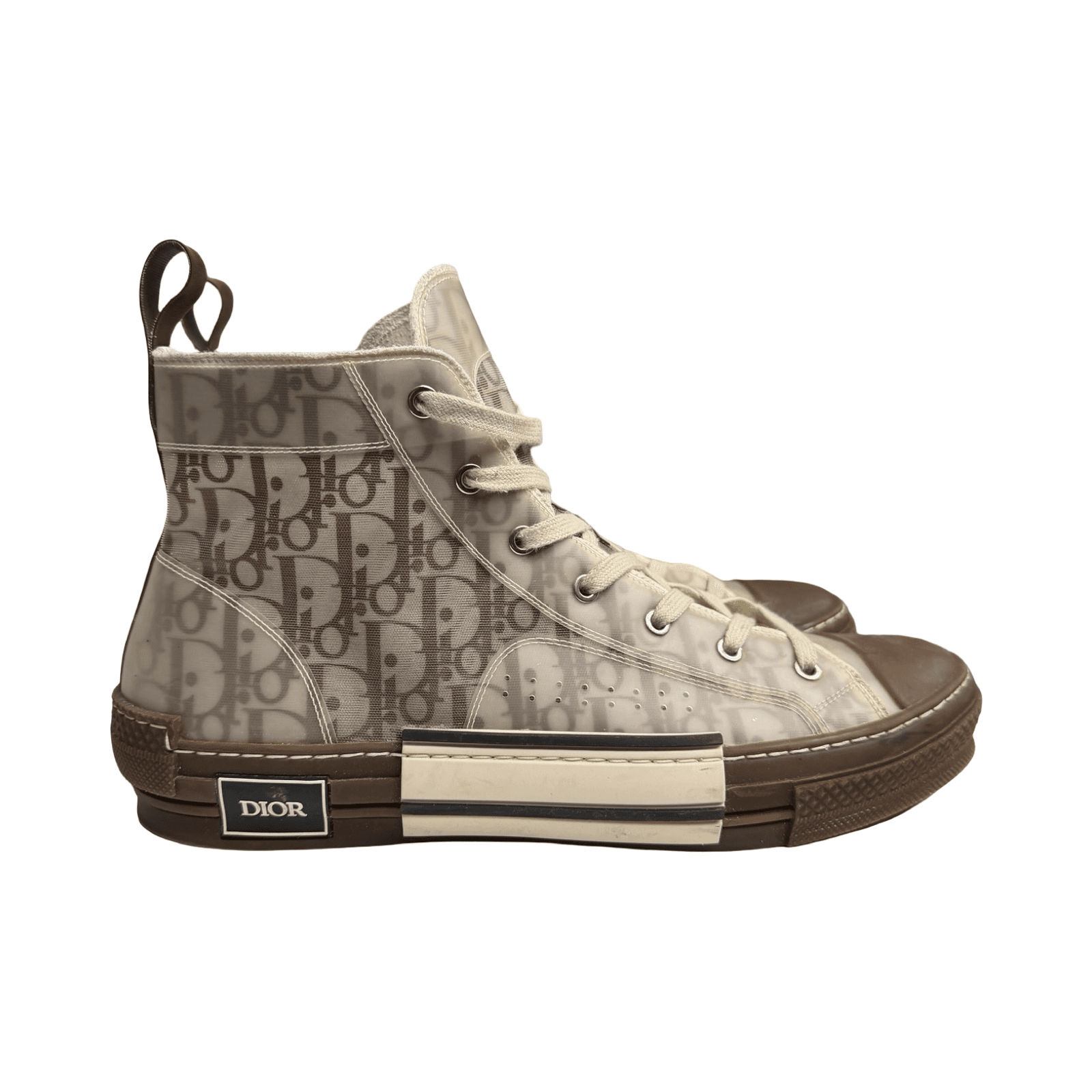 Christian Dior B23 High Top Oblique Brown White — photo 1 of 7