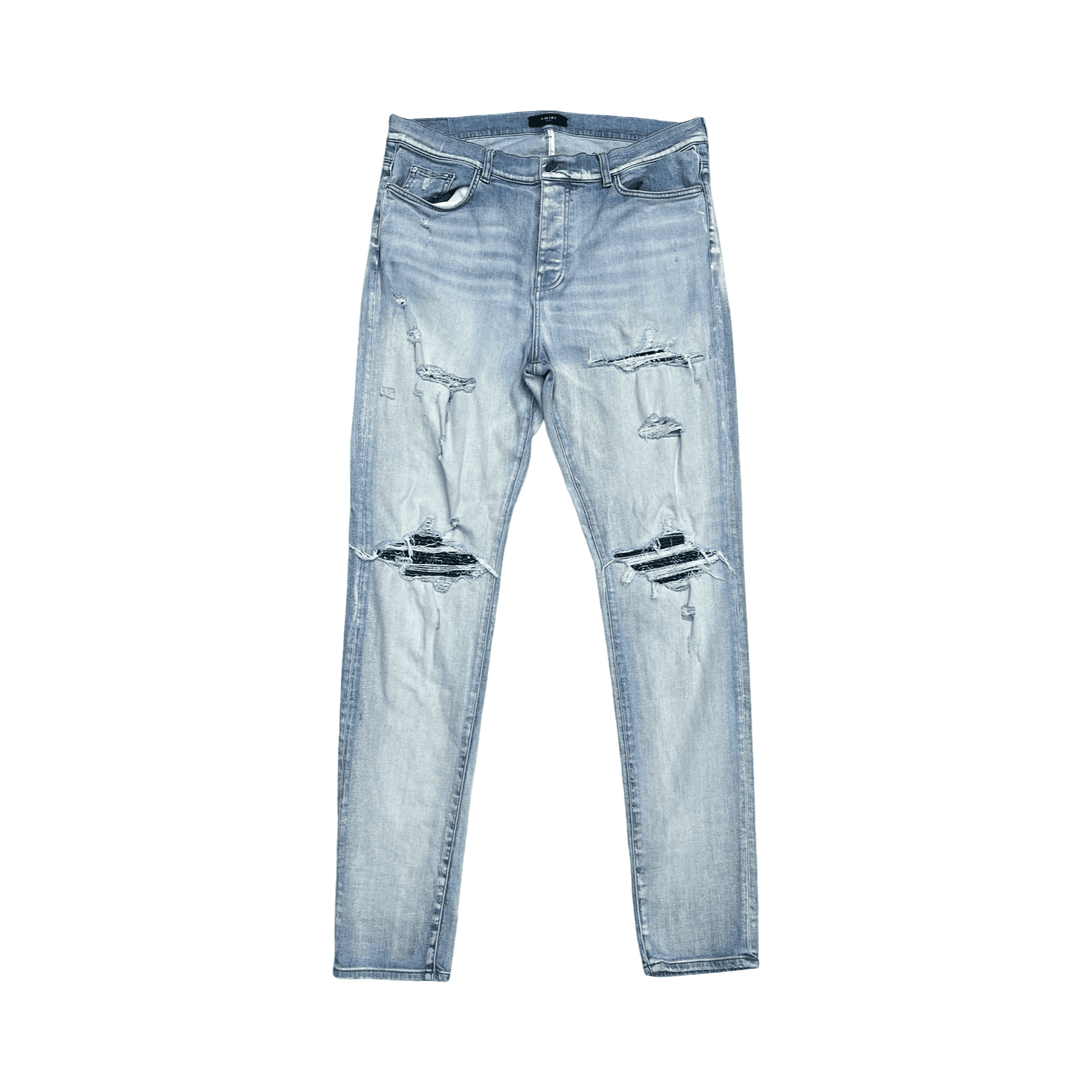 Amiri MX1 Green Bandana Jeans Indigo — photo 1 of 2
