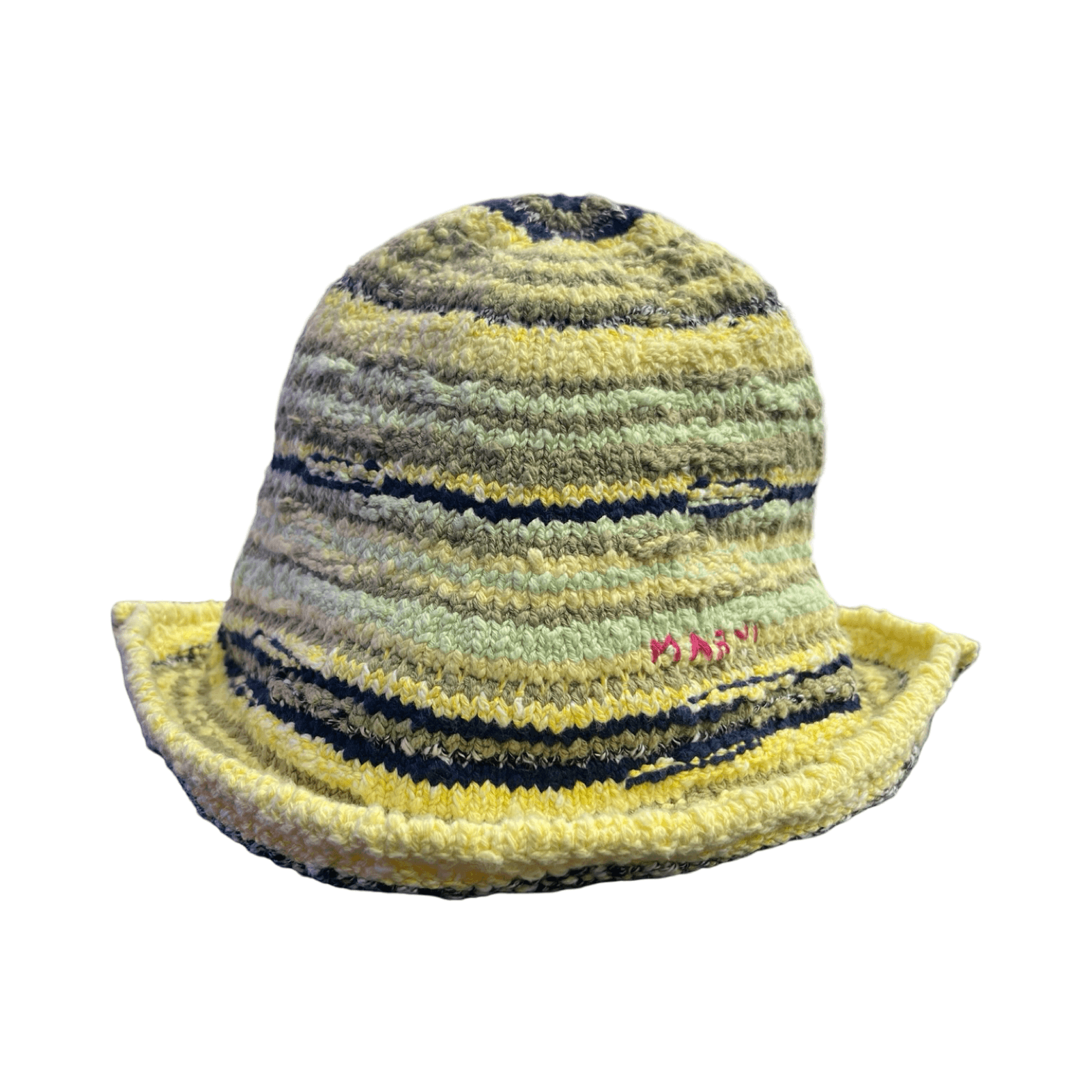 Marni Soft Cotton Multicolor Gauge 3 Hat Opal