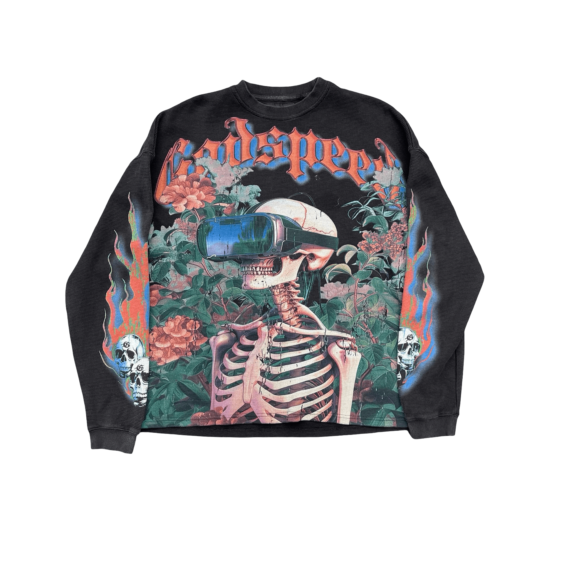 Godspeed New York Vison Flowers Long Sleeve Thermal Sweatshirt — photo 1 of 2
