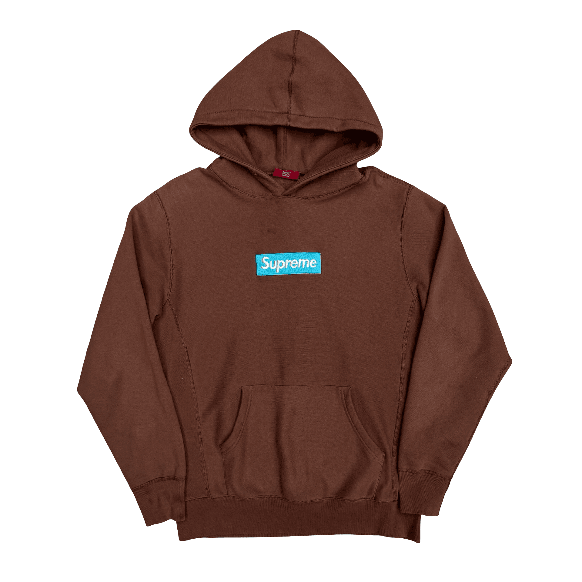 FW17 Supreme Box Logo Hoodie Rust Brown — photo 1 of 2