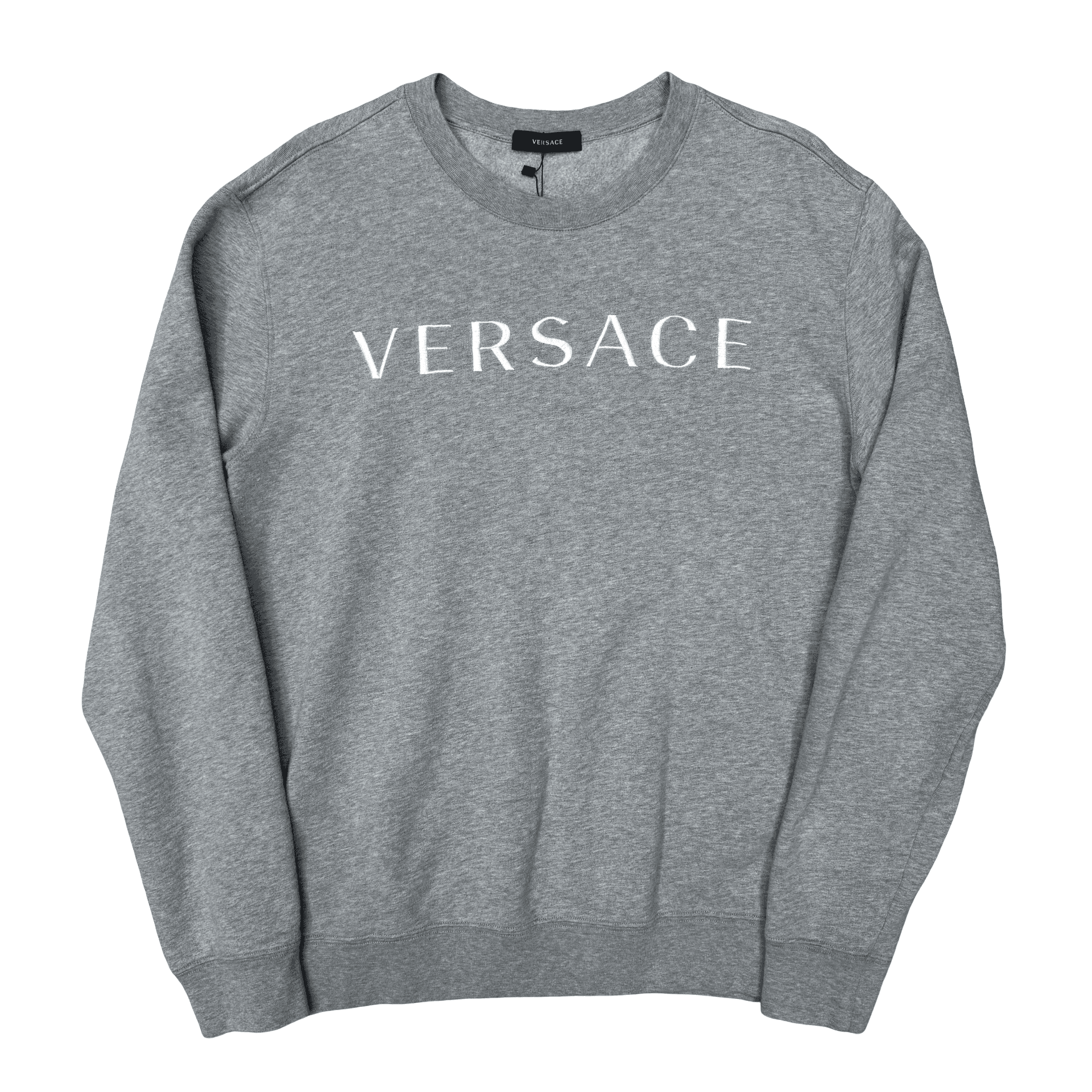 Versace Chest Logo Crewneck Pullover Grey — photo 1 of 2
