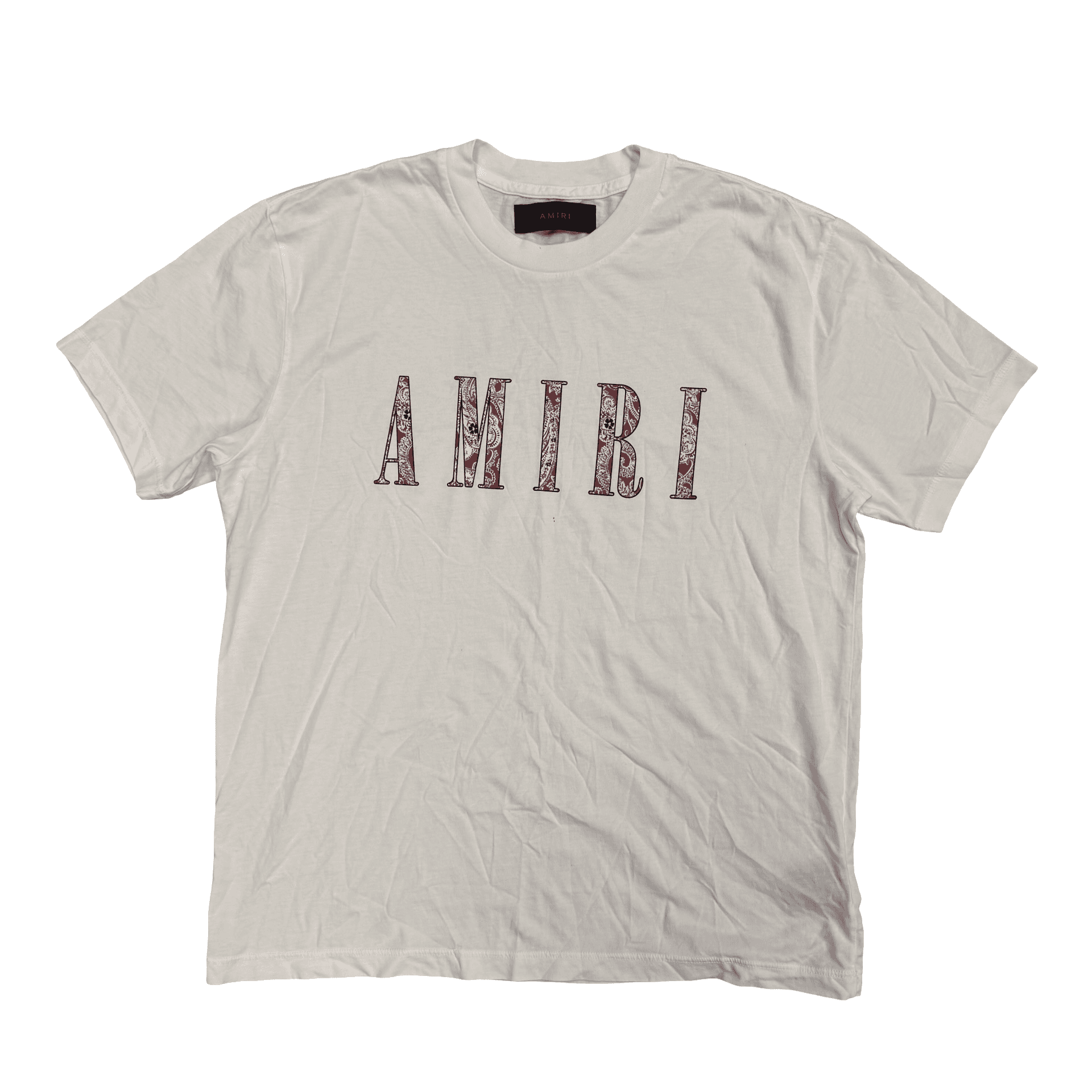 Amiri Bandana Print Logo T-Shirt White — photo 1 of 2