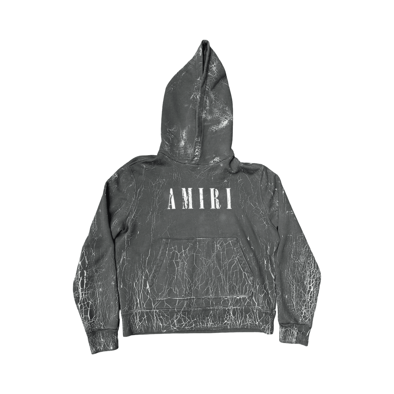 Amiri Cracked Dye Core Logo Hoodie Black — photo 1 of 2