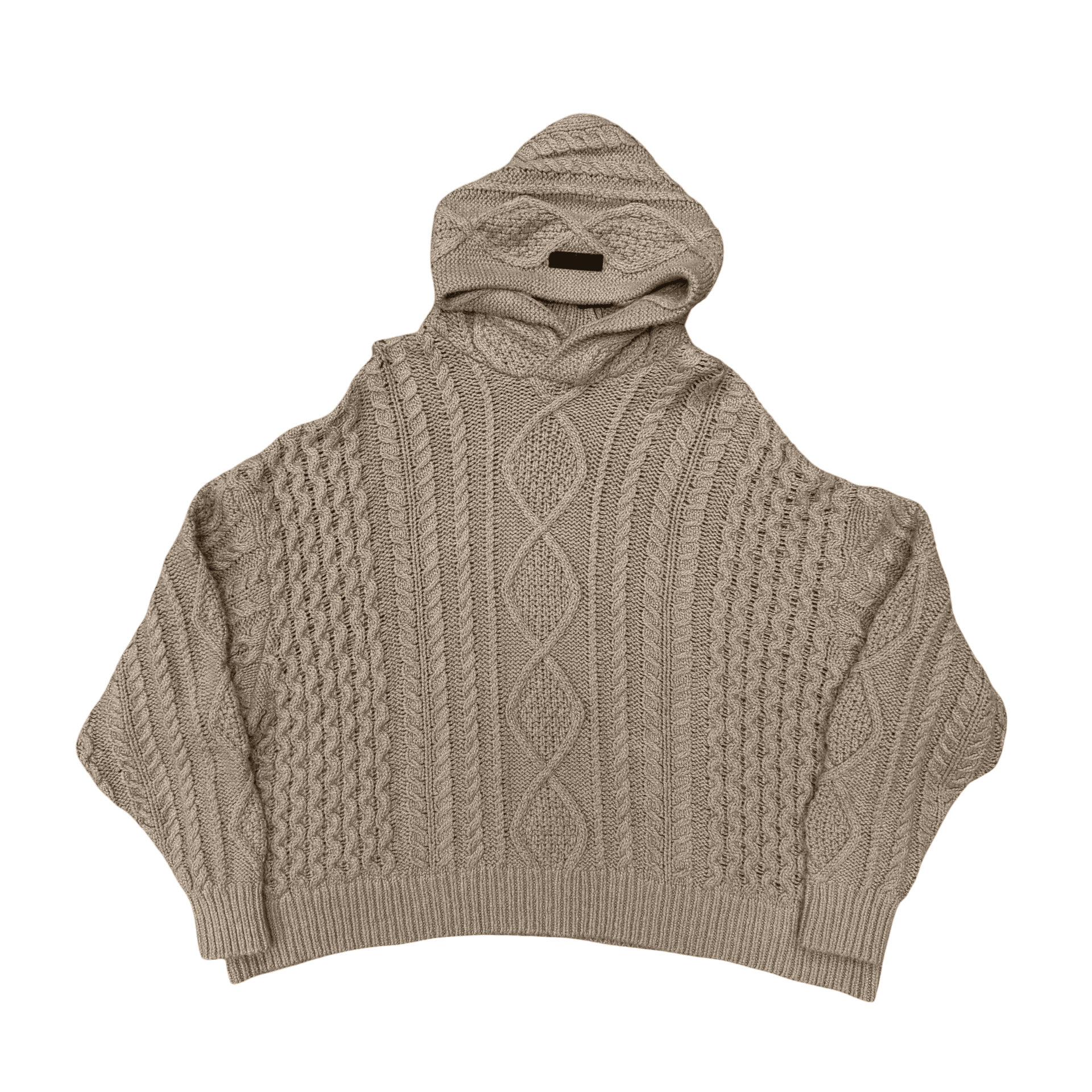 Essentials FOG Cable Knit Hoodie Core Heather — photo 1 of 2