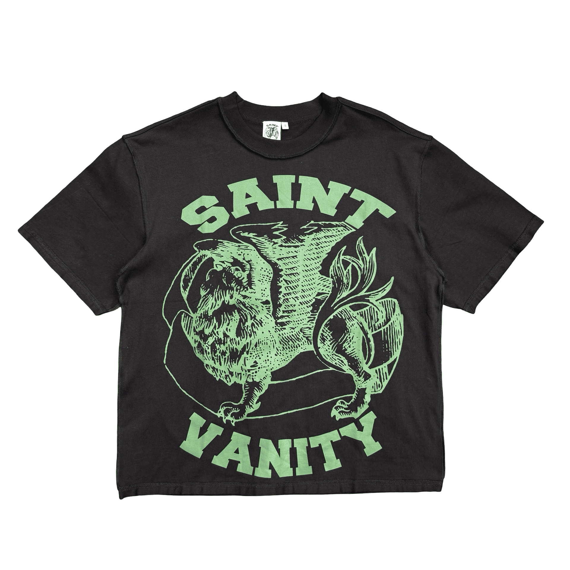 Saint Vanity Griffin Tee Black Green — photo 1 of 2