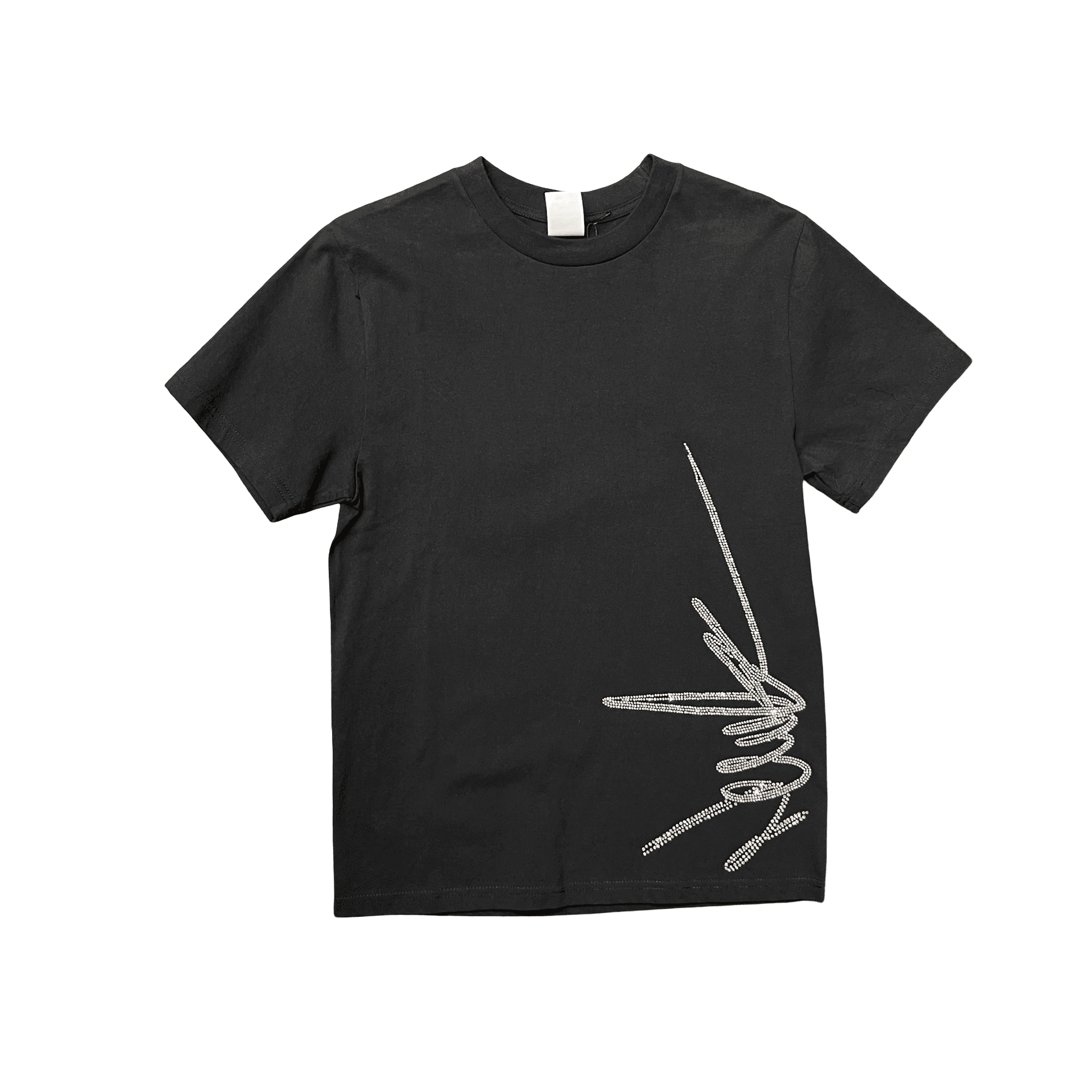 New Yrrk Black T-Shirt Side Logo Iridescent Crystal — photo 1 of 2