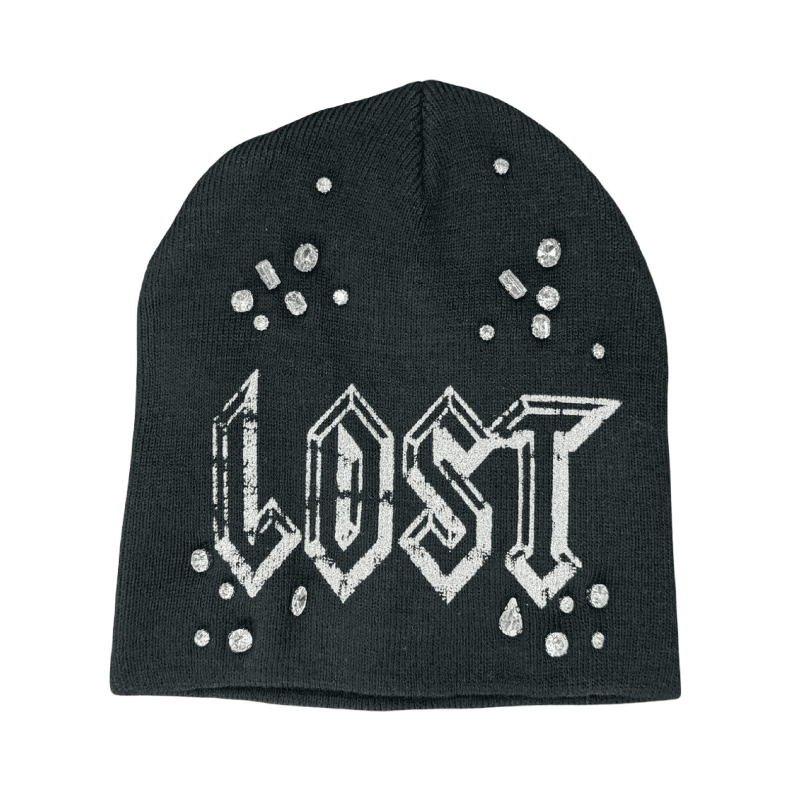 Lost Intricacy Gemstone Beanie Black White — photo 1 of 2