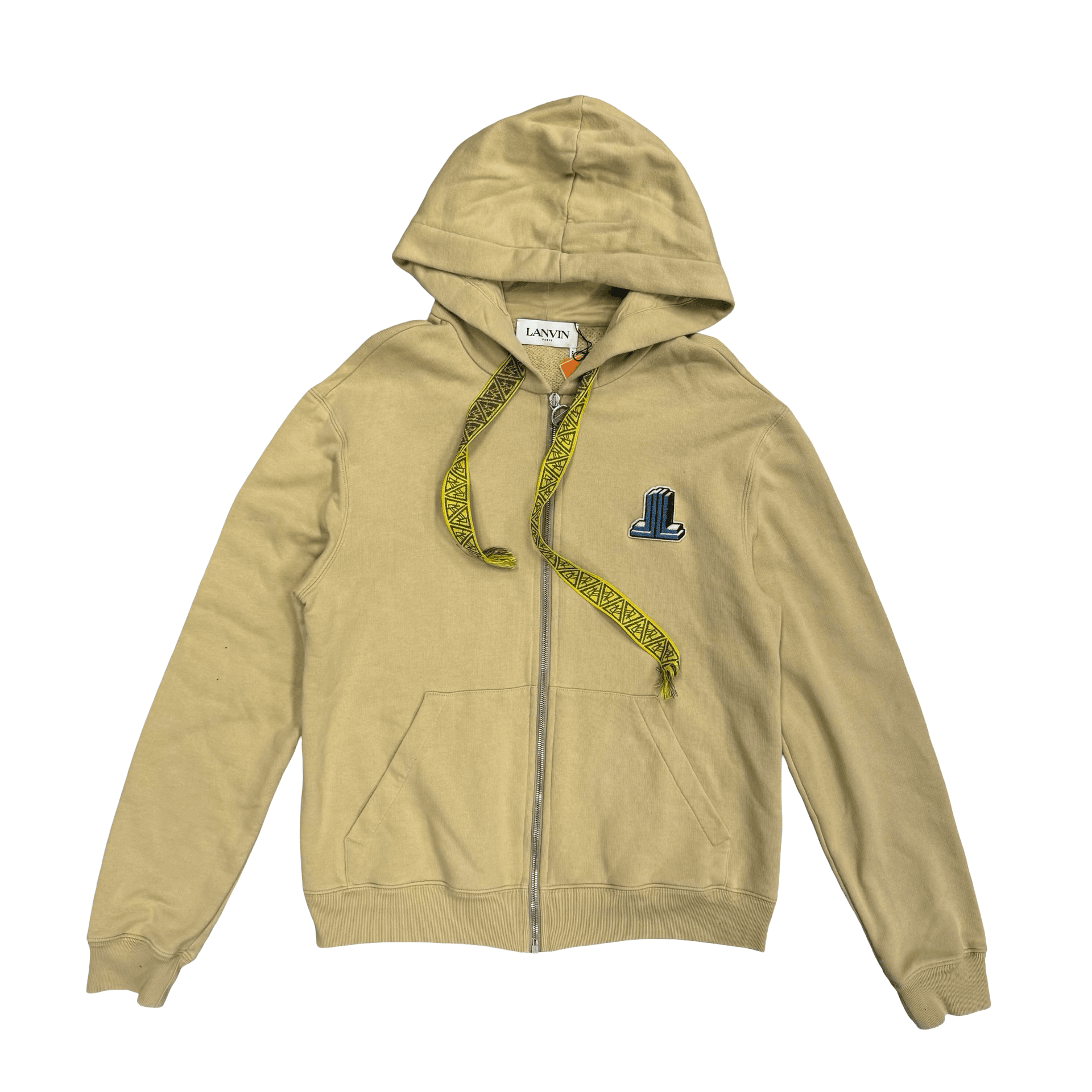 Lanvin Printed Zip Up Hoodie Beige — photo 1 of 2
