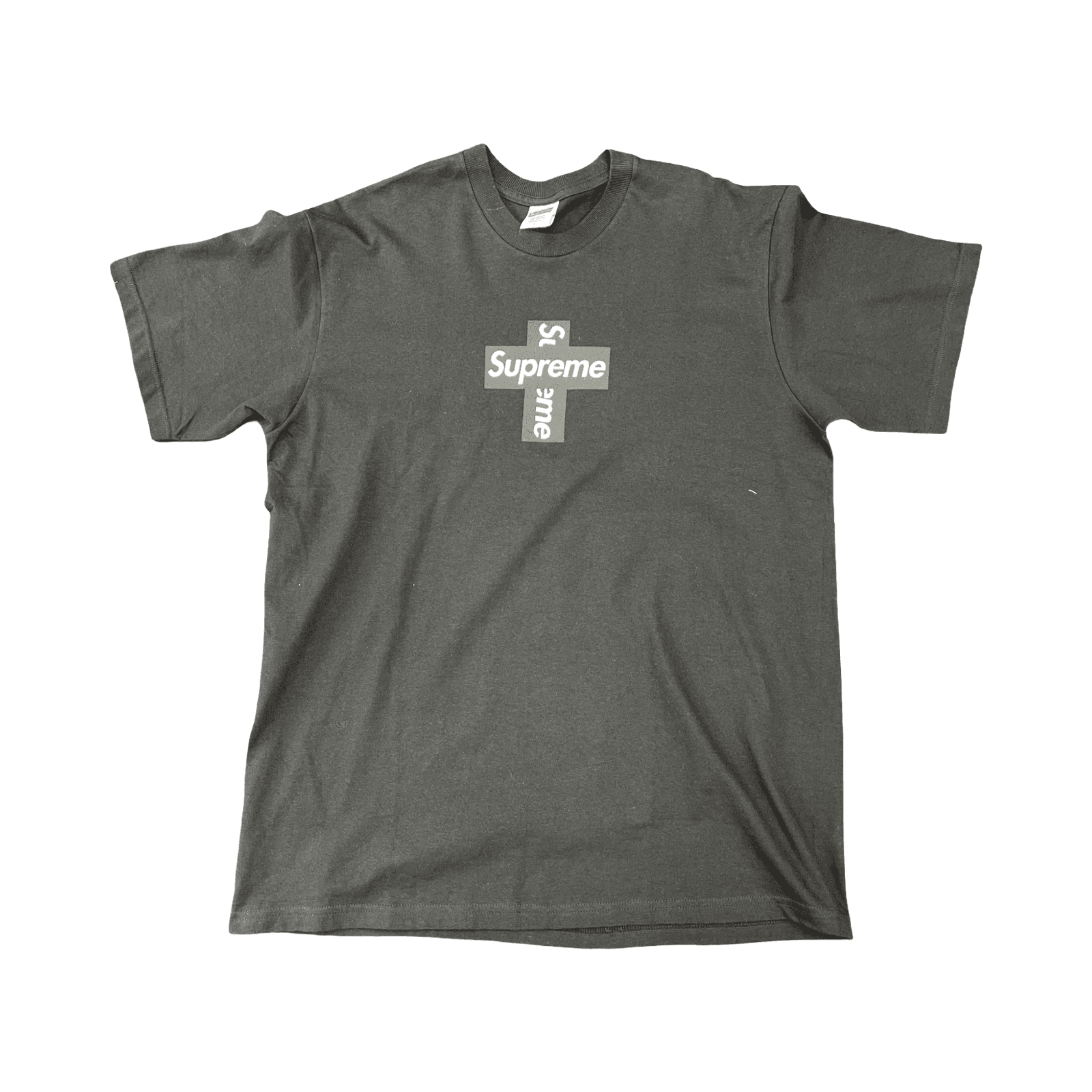 Supreme Cross Box Logo Black Tee shirt — photo 1 of 2