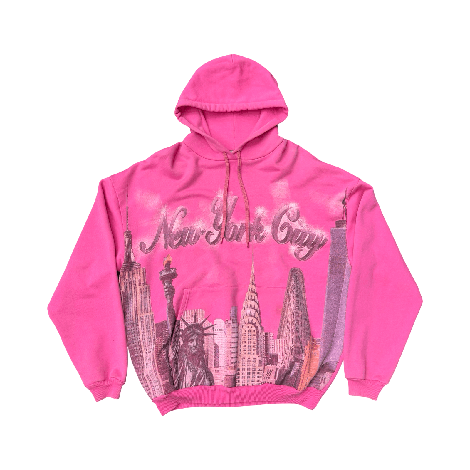 Balenciaga Airbrush NYC Hoodie Pink — photo 1 of 2