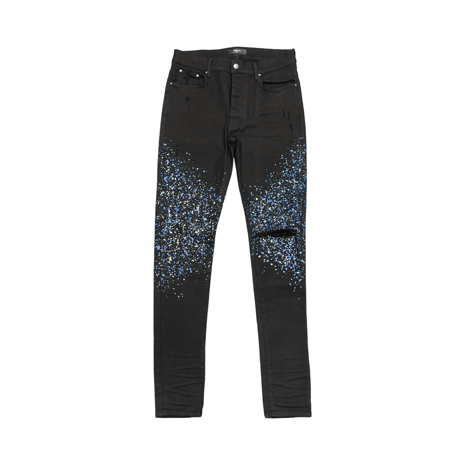 Amiri Crystal Painter Jeans Black Blue