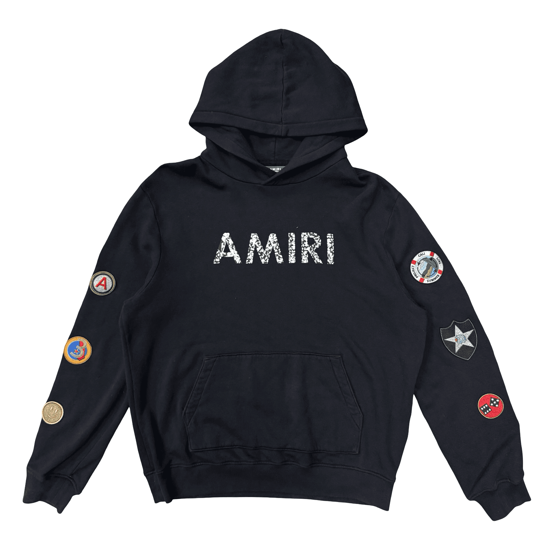 Amiri Patch Logo Hoodie Black