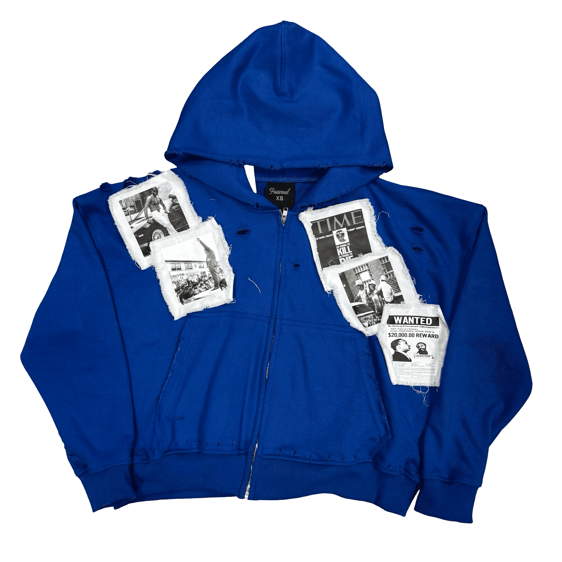 Fraternal Desires WATTBA Zip Up Hoodie Blue — photo 1 of 2