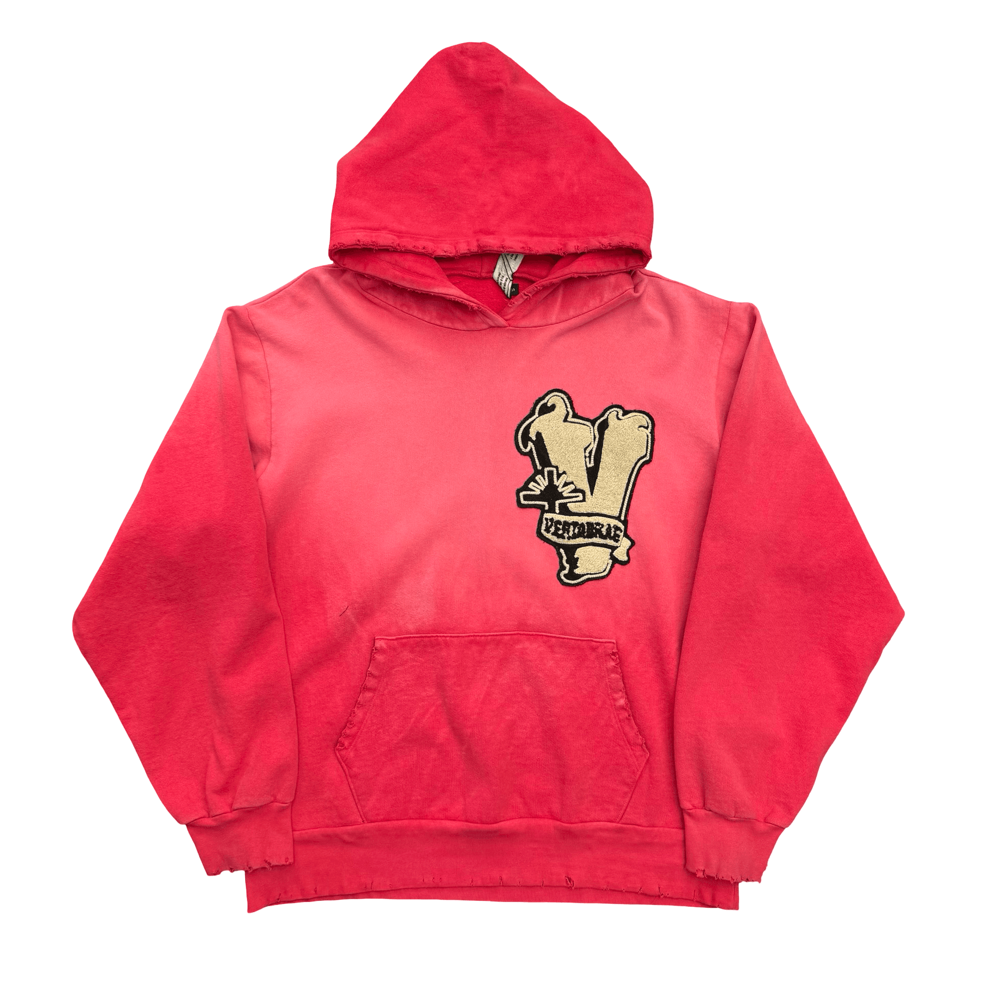 Vertebrae Cotton Patch Pullover Hoodie Red — photo 1 of 2