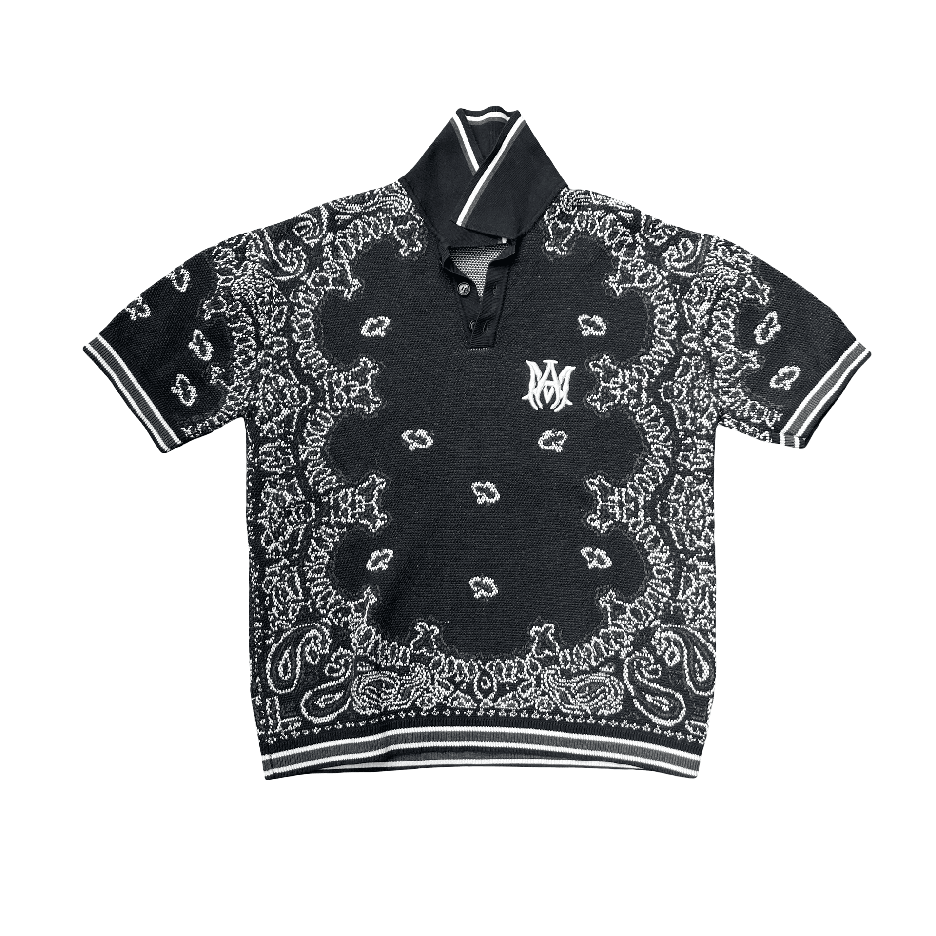 Amiri Bandana Jacquard Knit Polo — photo 1 of 2