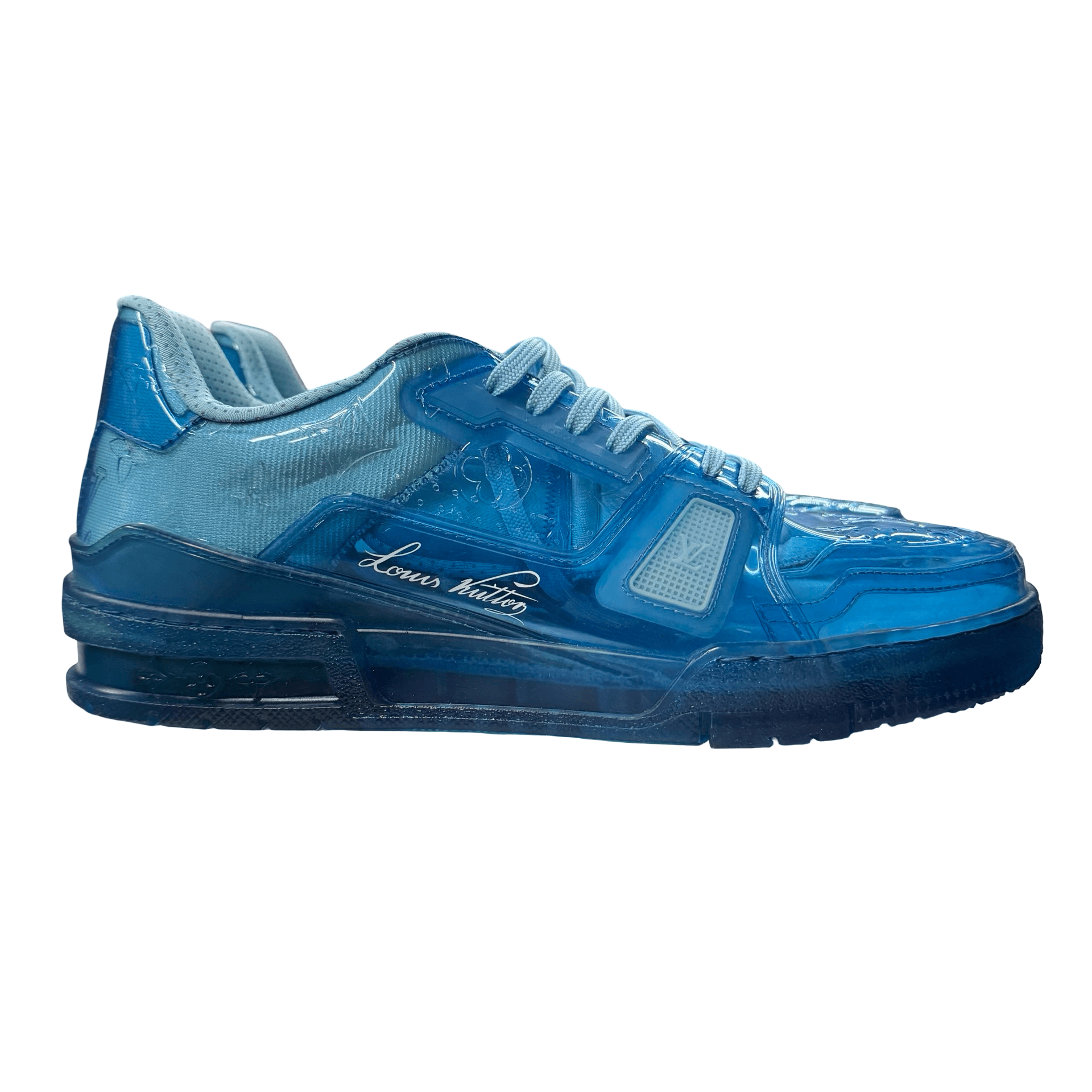 Louis Vuitton Trainer Transparent Blue