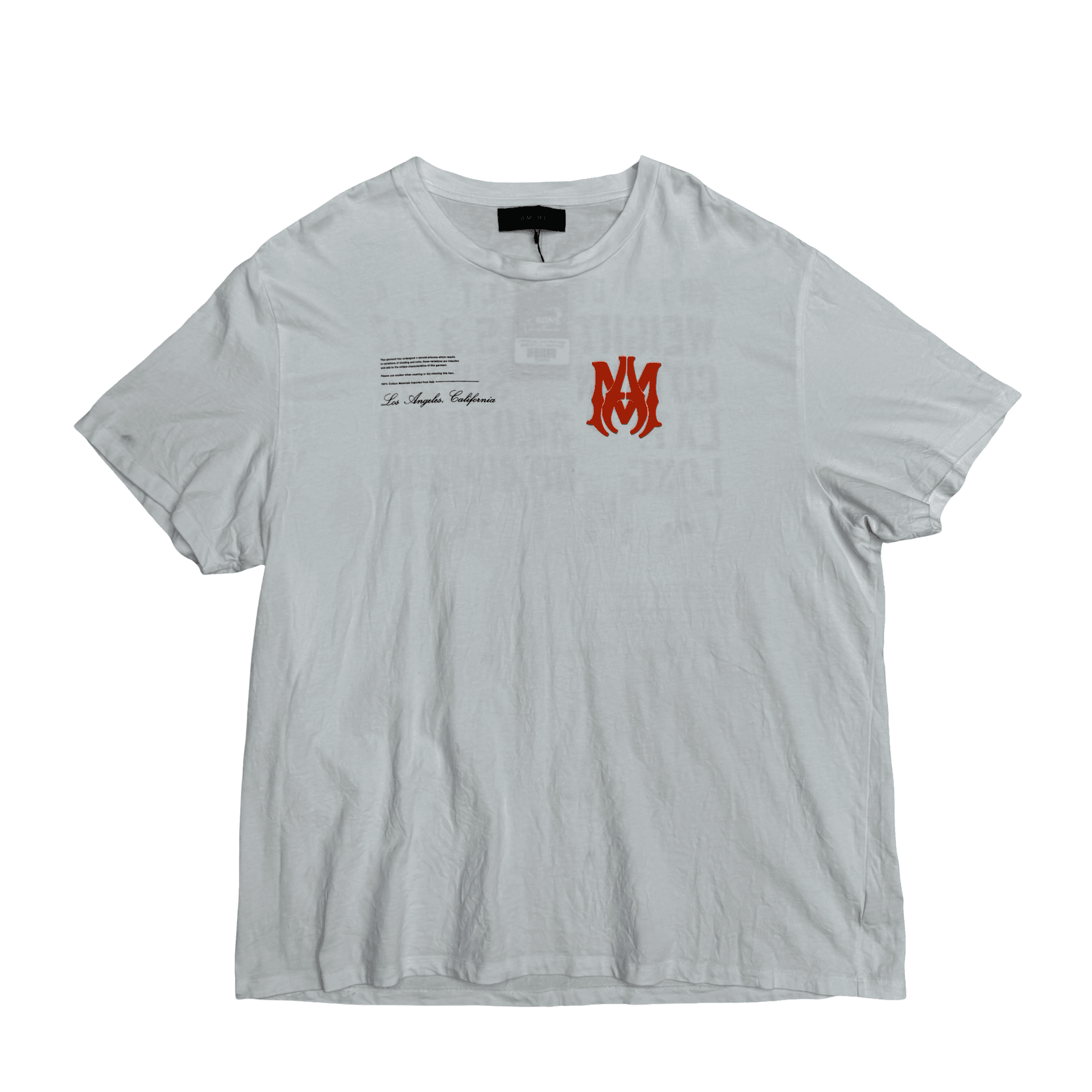 Amiri MA Logo T-Shirt White Orange — photo 1 of 2
