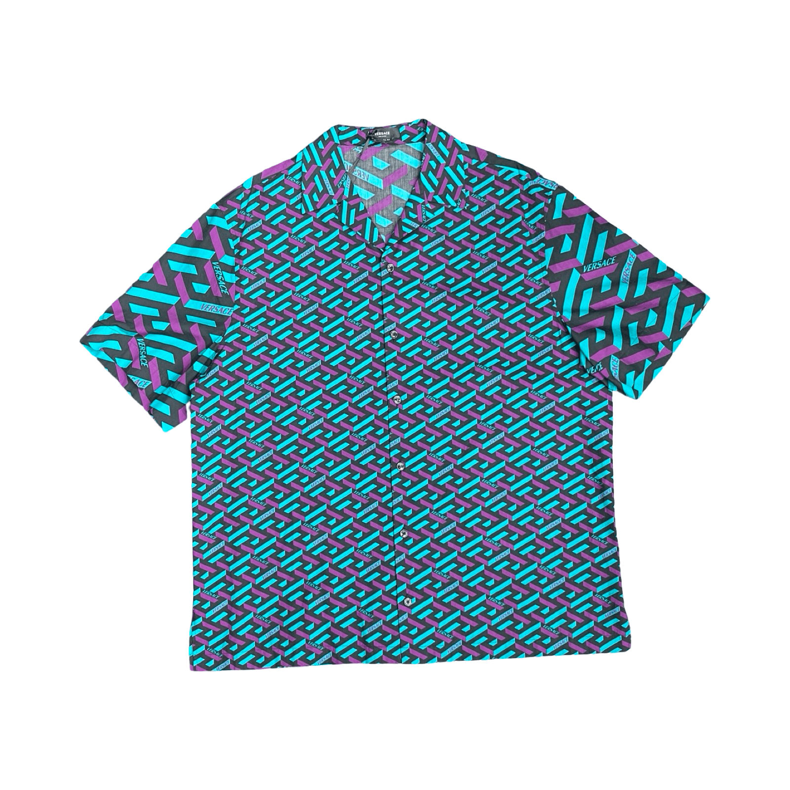 Versace La Greca Print Shirt Multicolor — photo 1 of 2