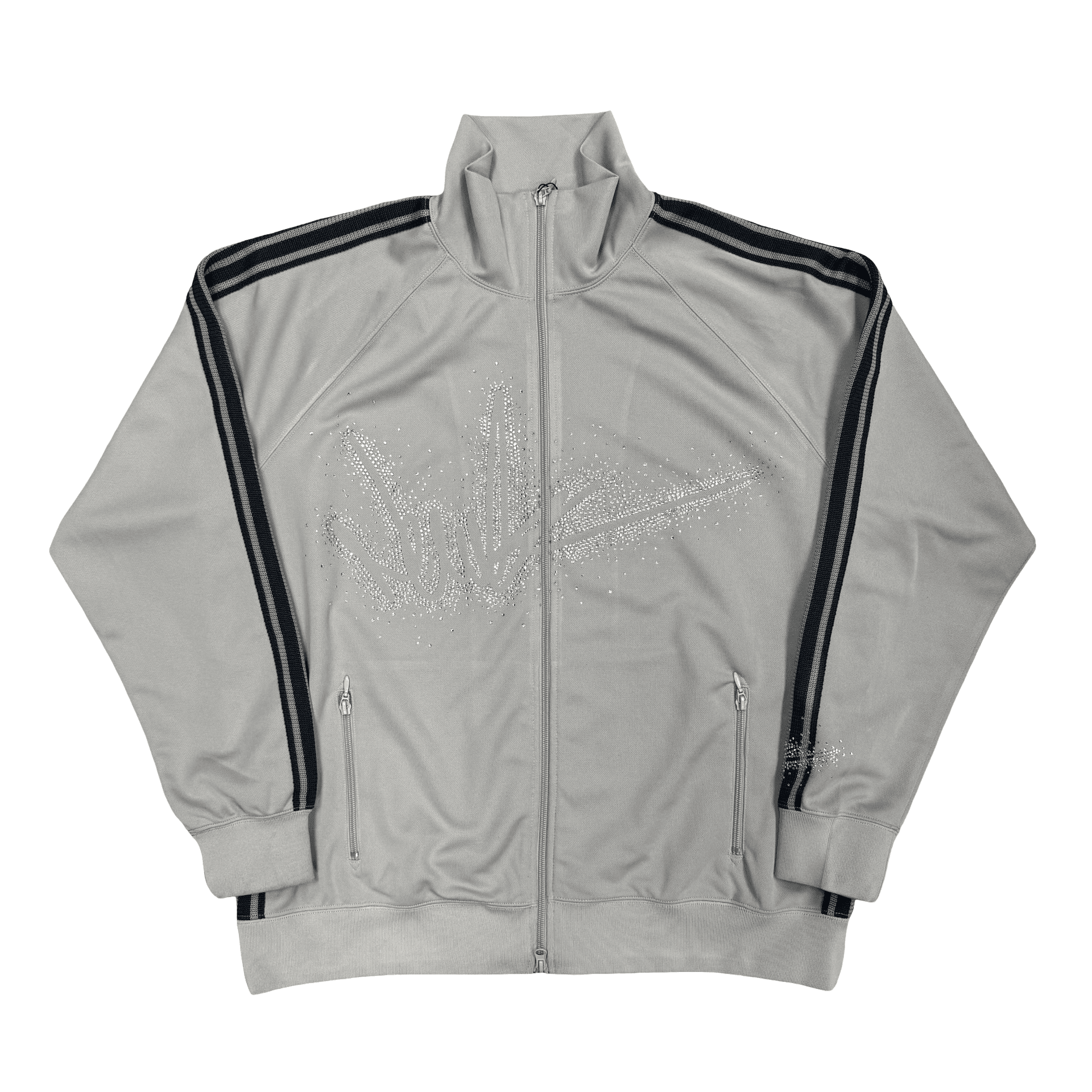 New Yrrk White Crystal Track Jacket Grey Navy — photo 1 of 2