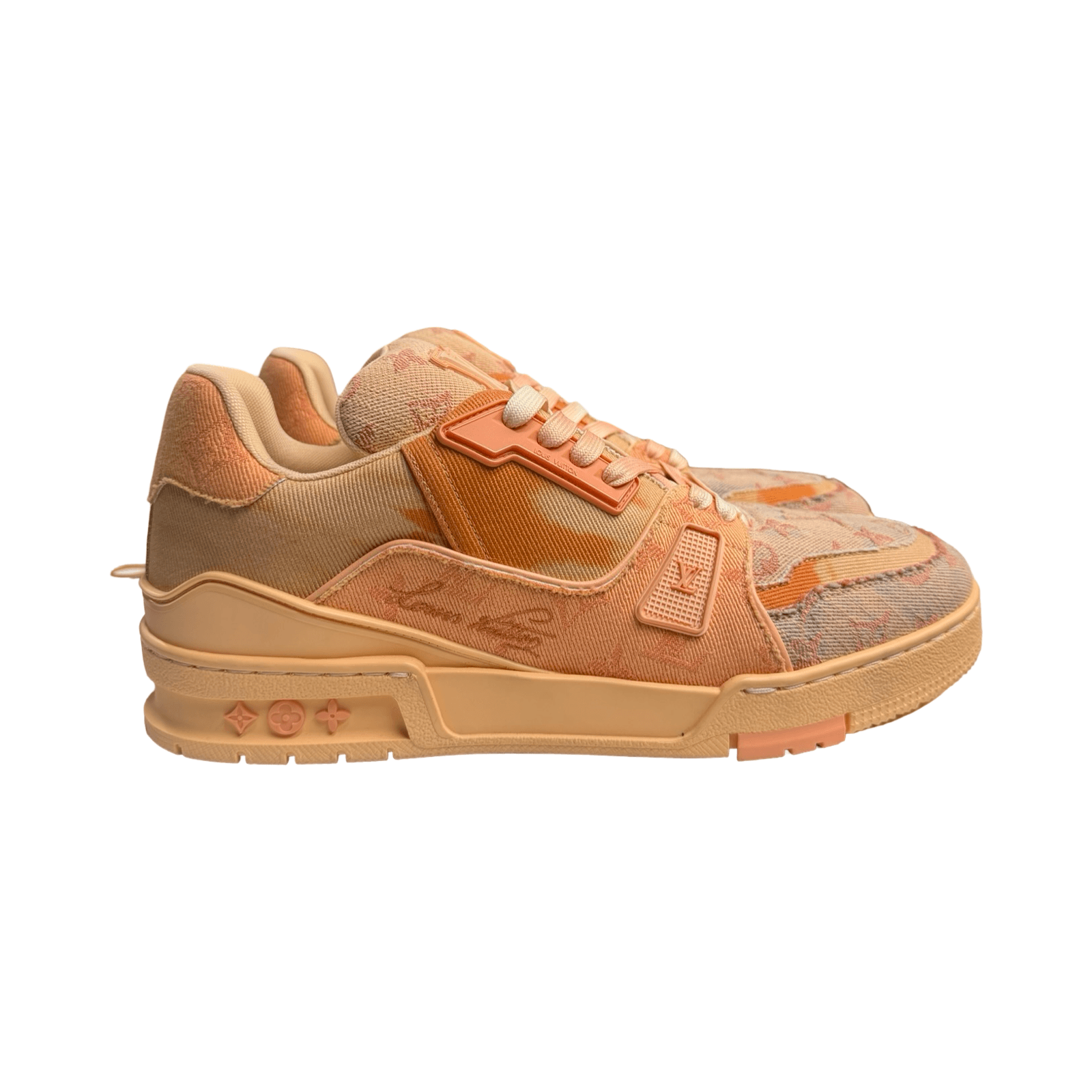 LV Trainer Denim Monogram Orange